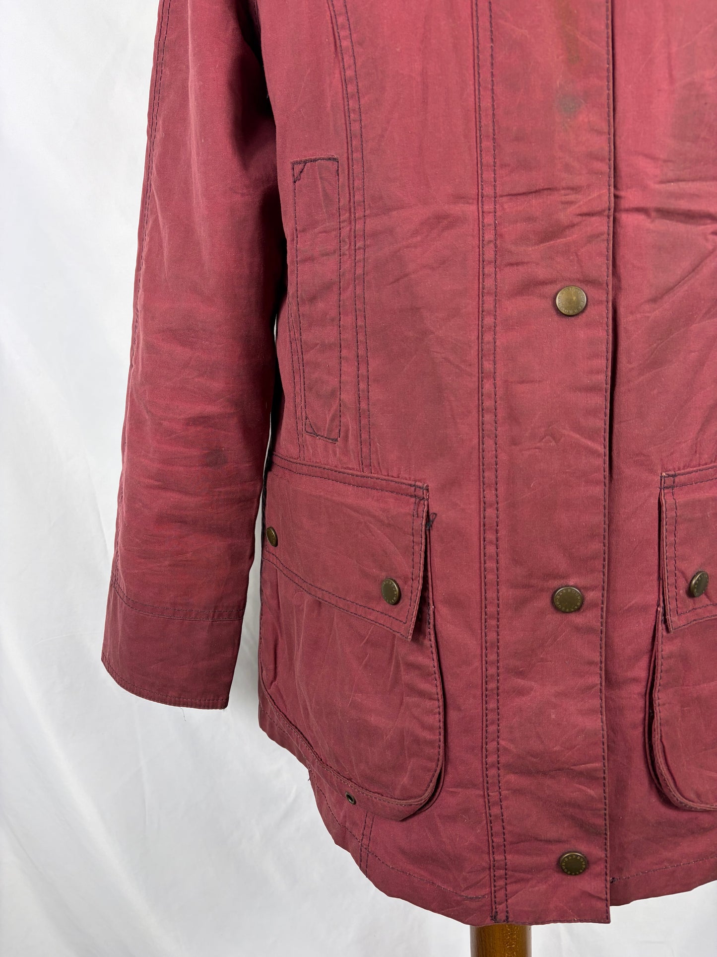 Giacca Barbour donna rosa Pantone Hexachrome Uk 12 Medium-Lady  Wax Jacket uk 12 size M
