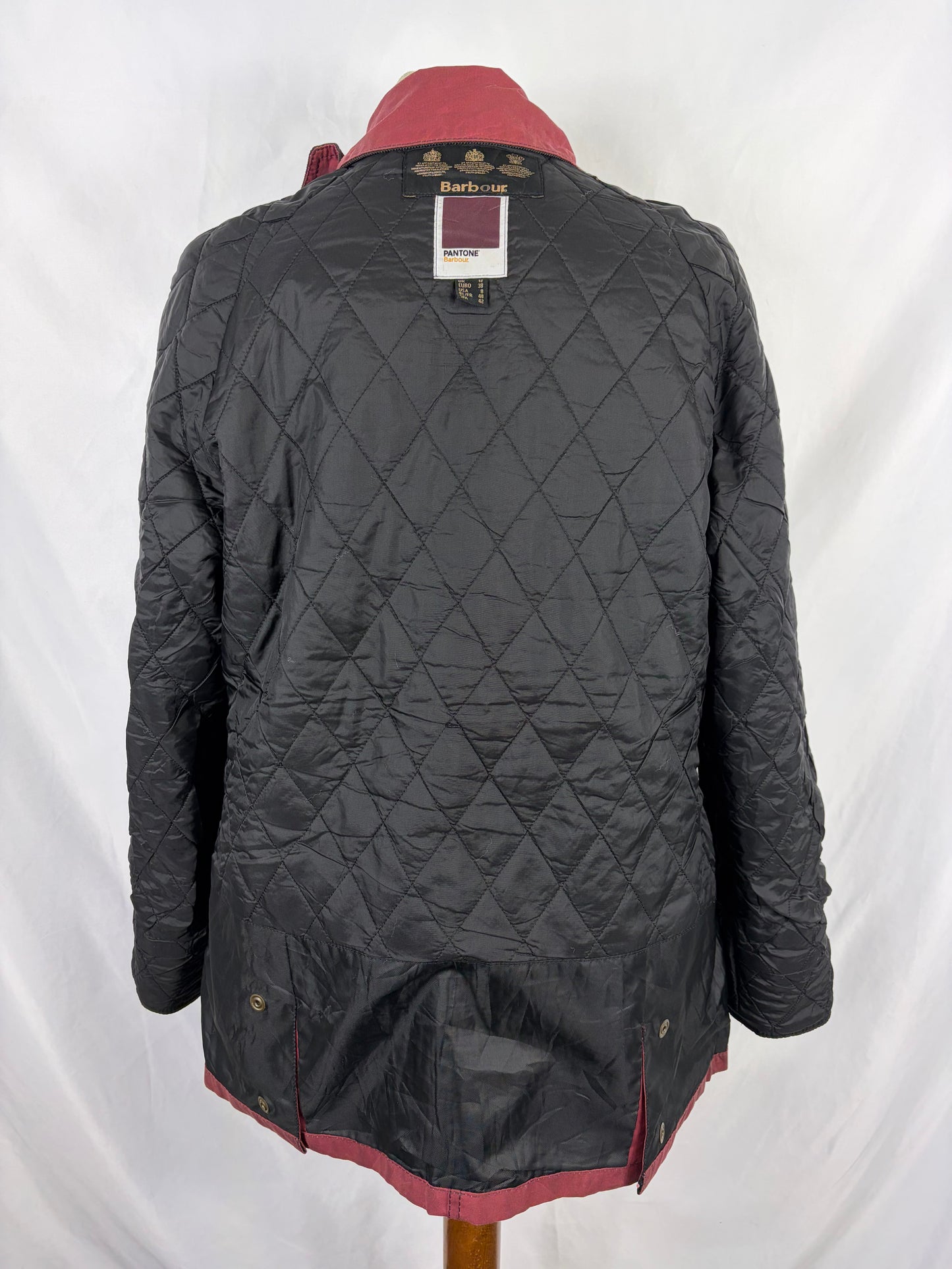 Giacca Barbour donna rosa Pantone Hexachrome Uk 12 Medium-Lady  Wax Jacket uk 12 size M