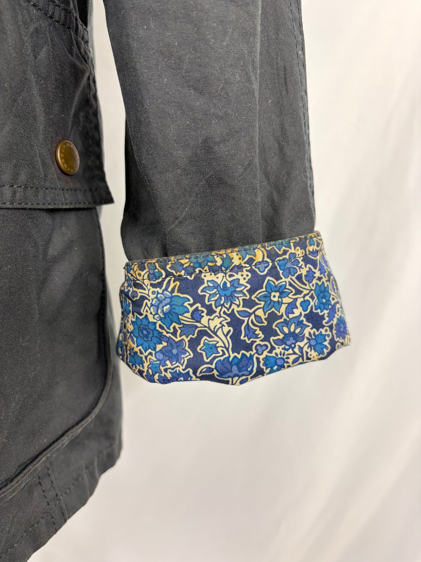 Giacca Barbour Liberty Beadnell blu UK8 Xsmall- Navy Liberty Beadnell Jacket UK8 tg. 38