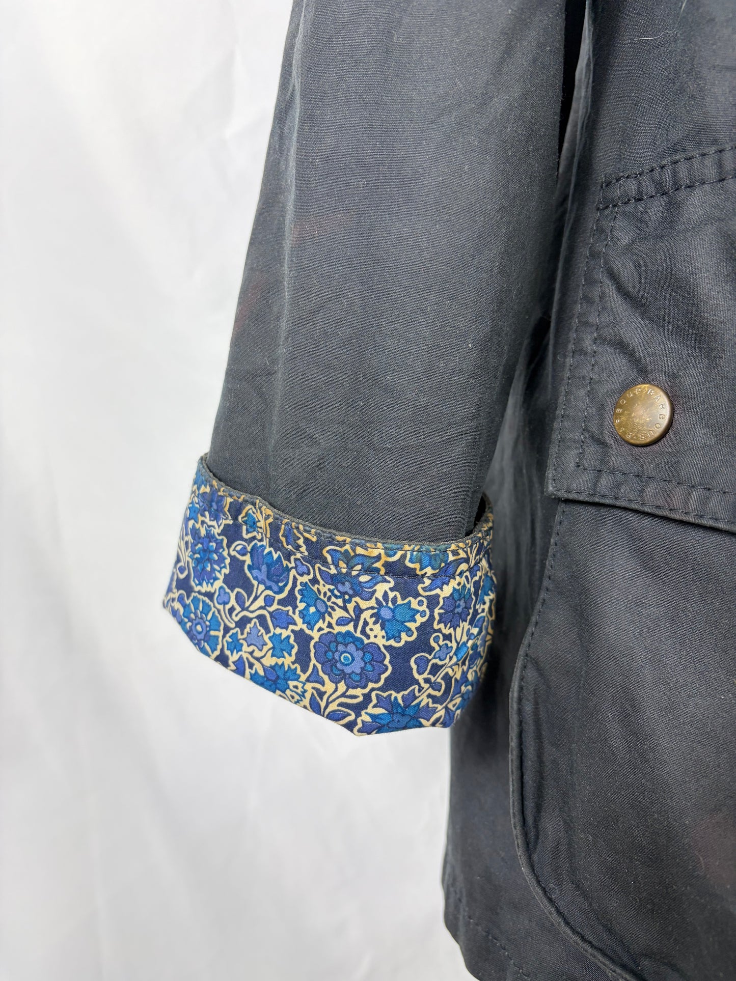 Giacca Barbour Liberty Beadnell blu UK8 Xsmall- Navy Liberty Beadnell Jacket UK8 tg. 38