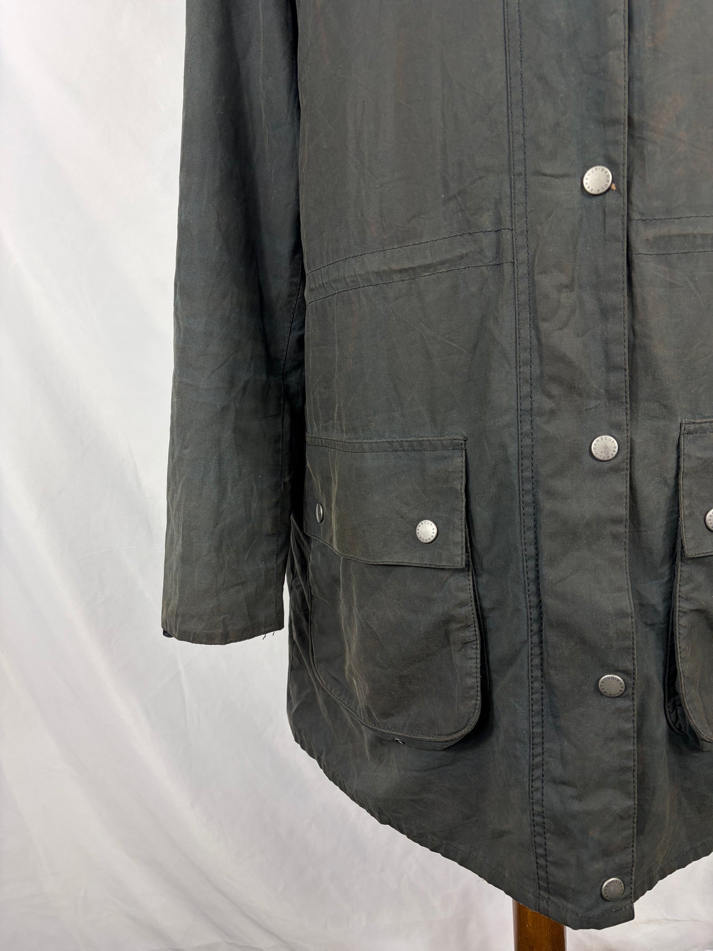 Giacca Barbour blu da donna Winter Durham Uk16 tg.44/46 - Navy Winter Lady Durham Wax Jacket Size uk16