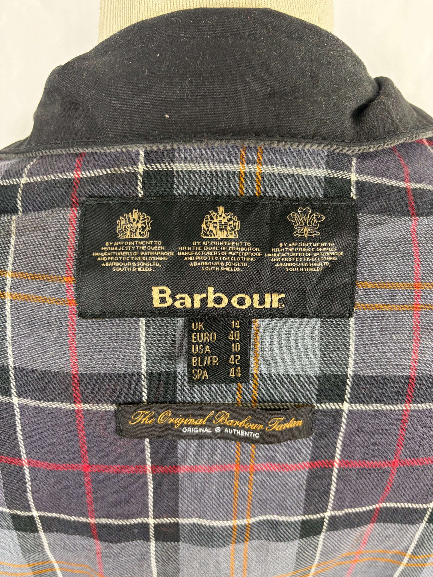 Giacca Barbour International Donna Medium UK14 -Lady International Black jacket size uk14 tg.42/44