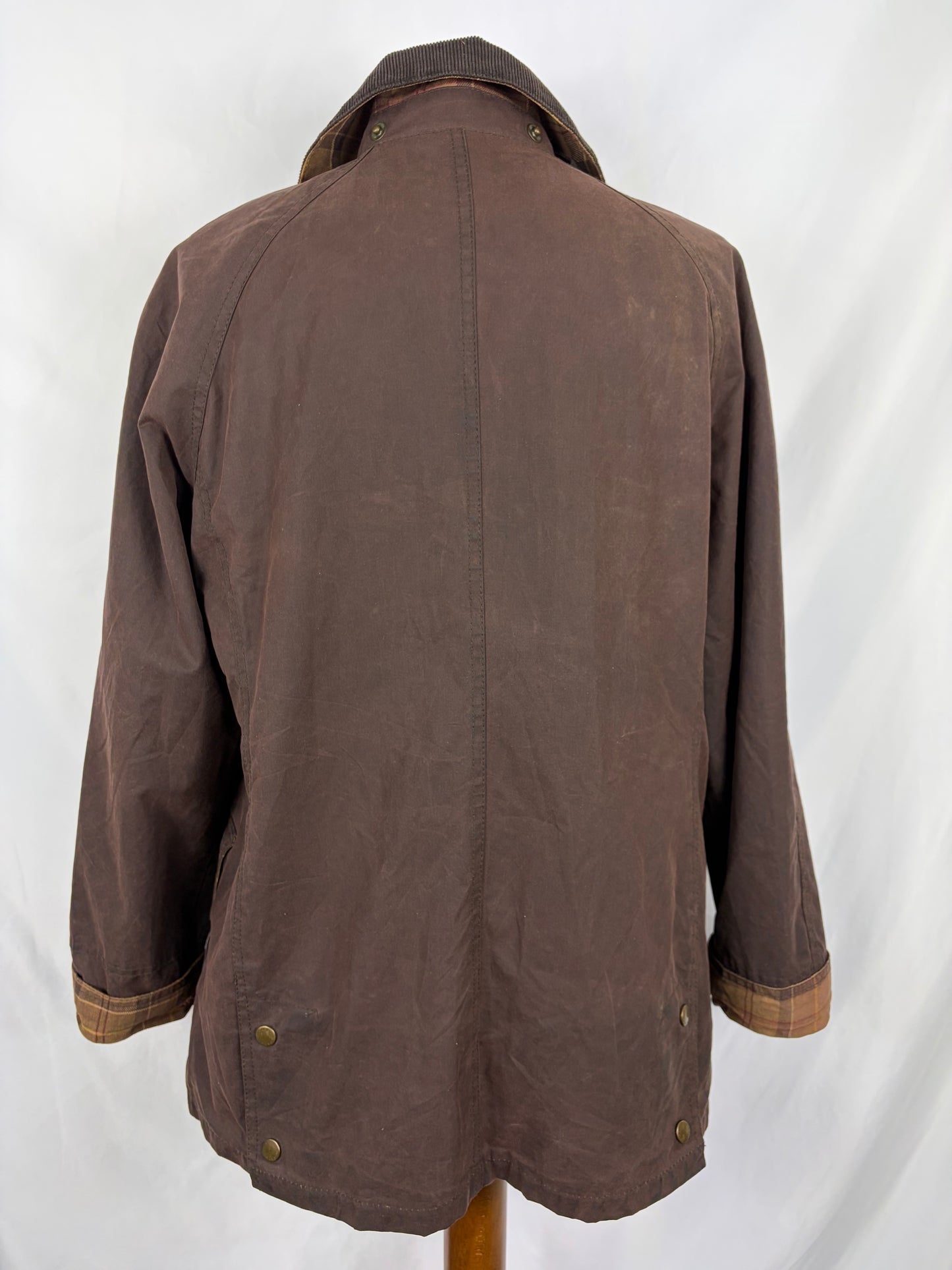 Giacca Barbour marrone Beadnell Uk 14 tg.44 -Lady Brown Beadnell Wax Jacket size uk14