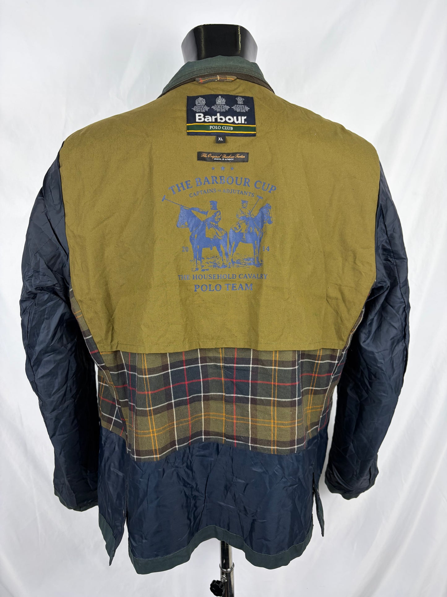 Giacca corta uomo blu Polo Club cerata Xlarge - Man Navy Short Redrum Wax jacket size Xlarge