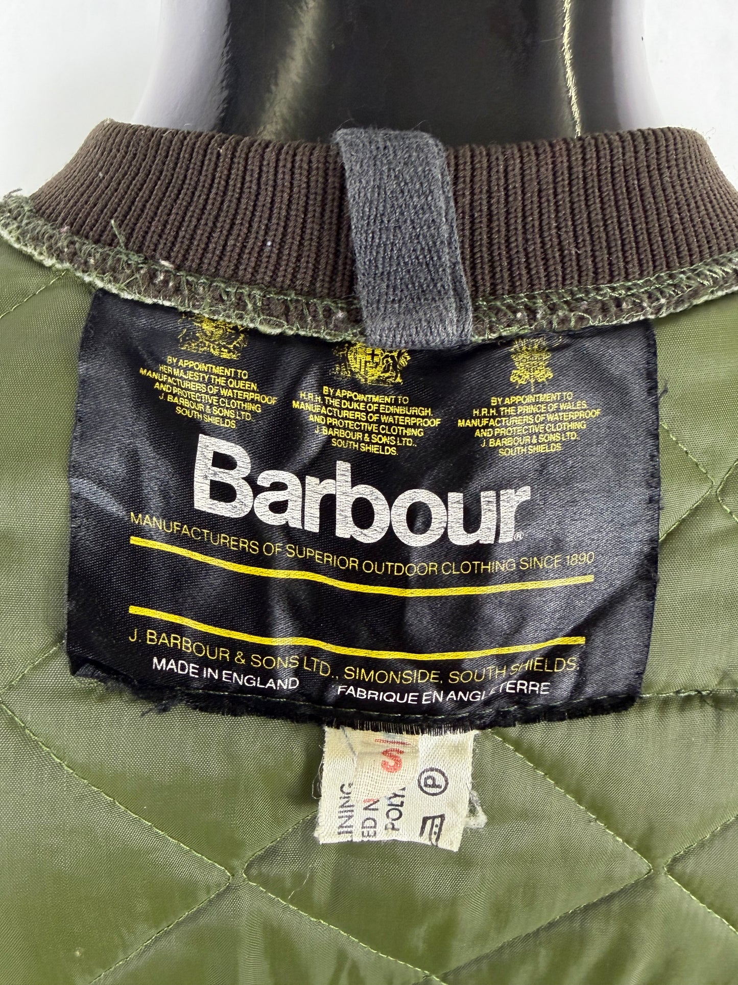 Giacca Barbour Uomo vintage Verde da caccia Small Man Green Shooting Jacket size S