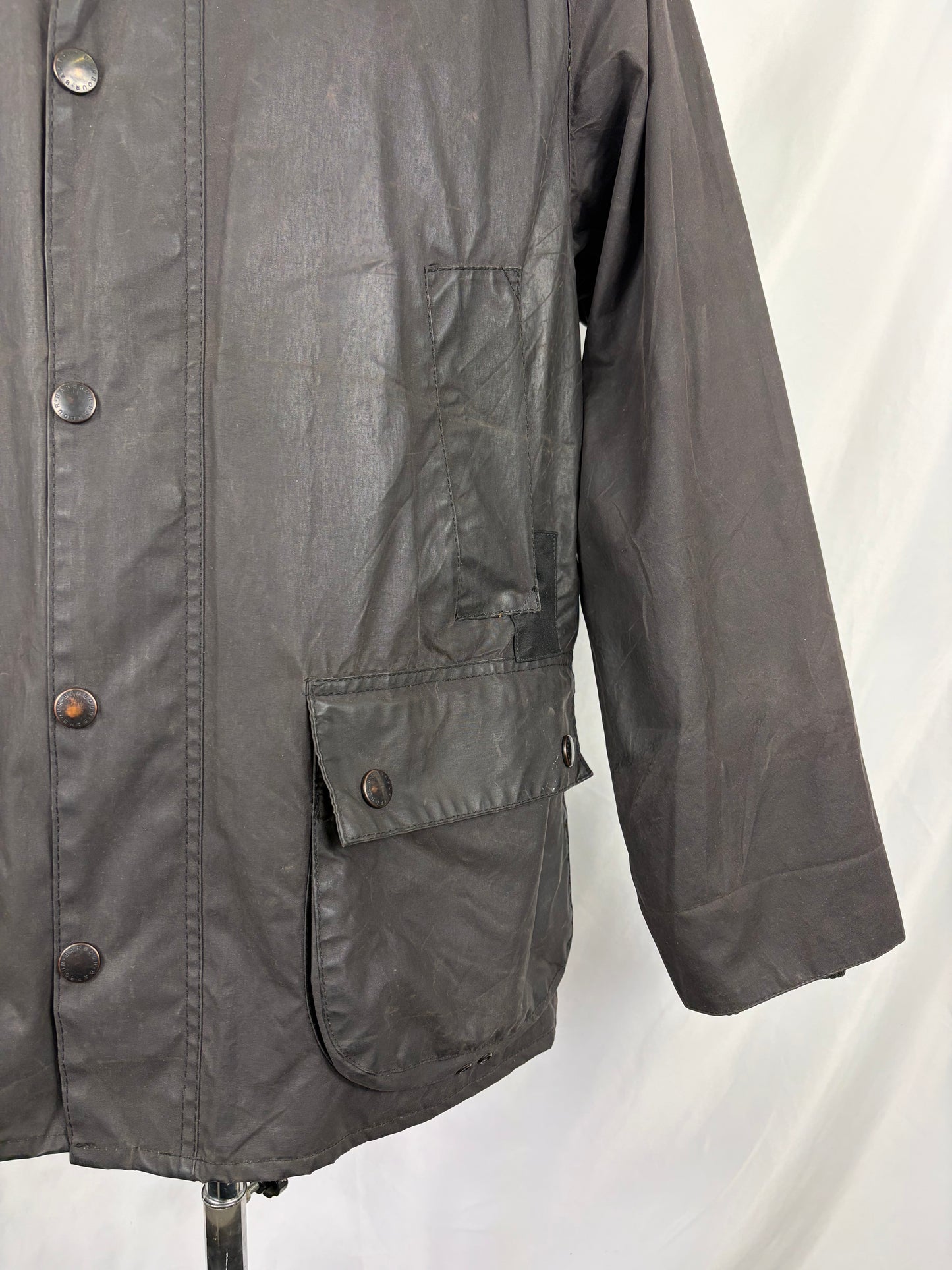 Barbour Vintage Giacca Bedale nero C40/102 CM - Black Bedale wax man jacket Size Medium