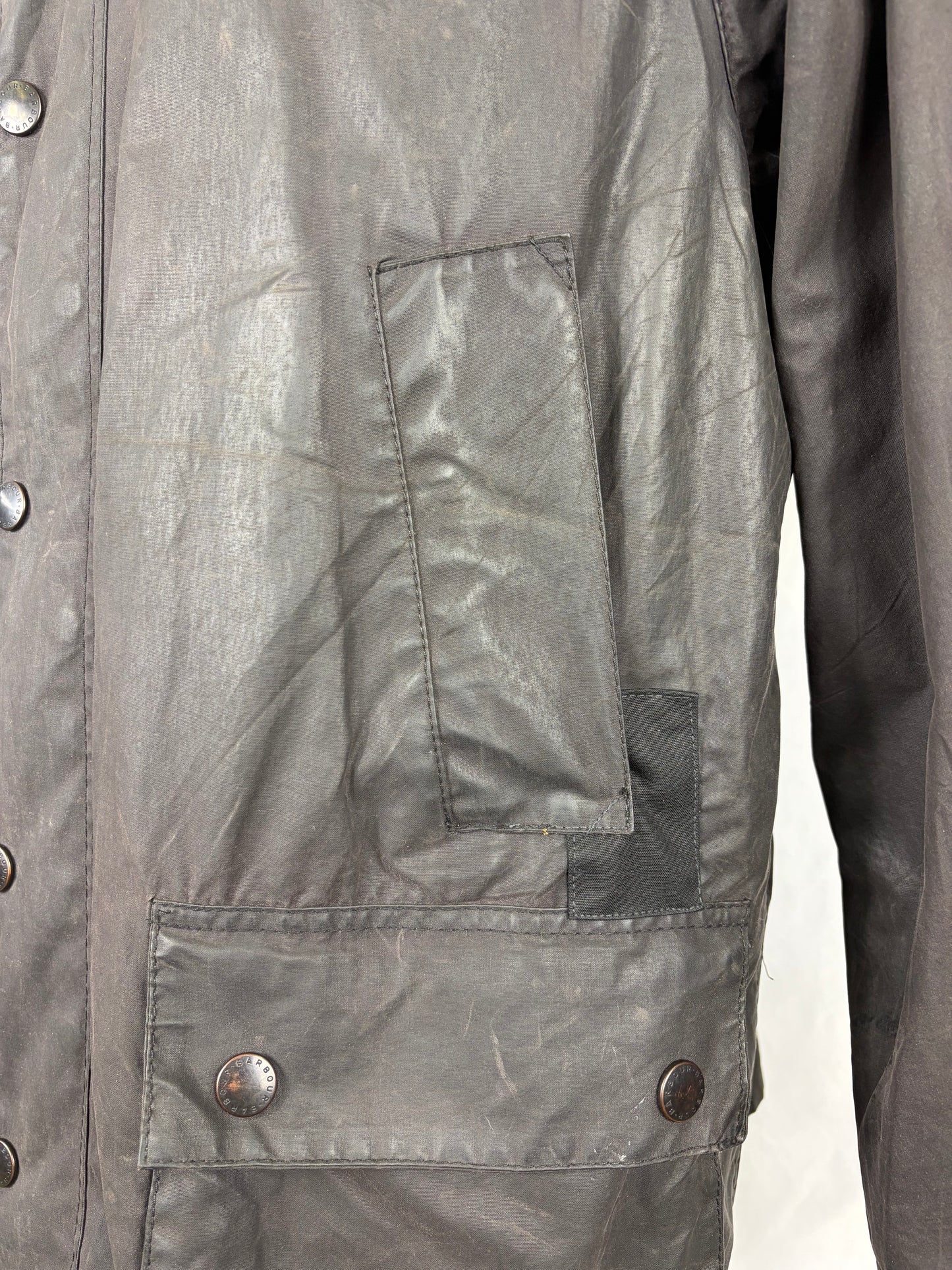 Barbour Vintage Giacca Bedale nero C40/102 CM - Black Bedale wax man jacket Size Medium