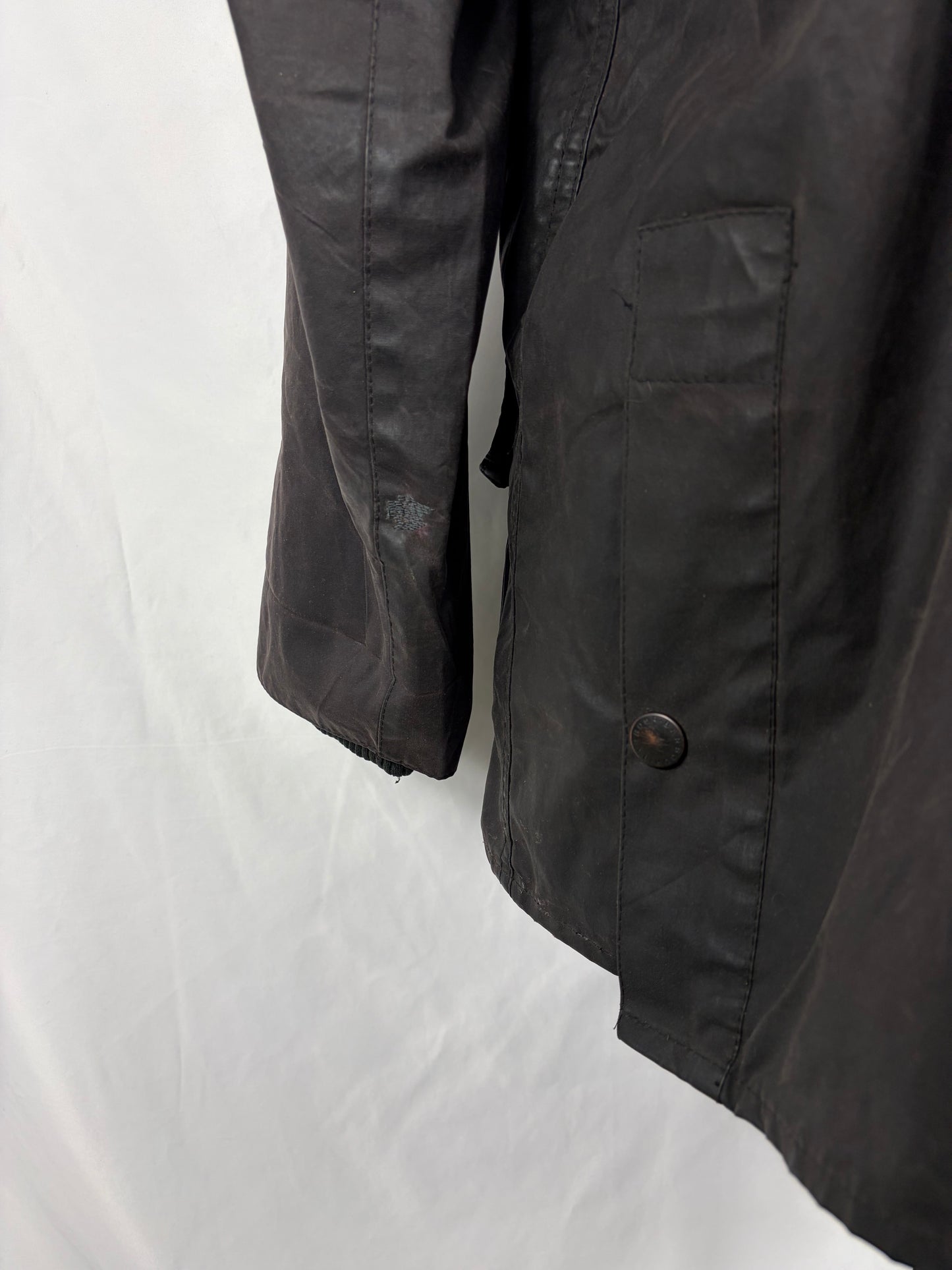 Barbour Vintage Giacca Bedale nero C40/102 CM - Black Bedale wax man jacket Size Medium