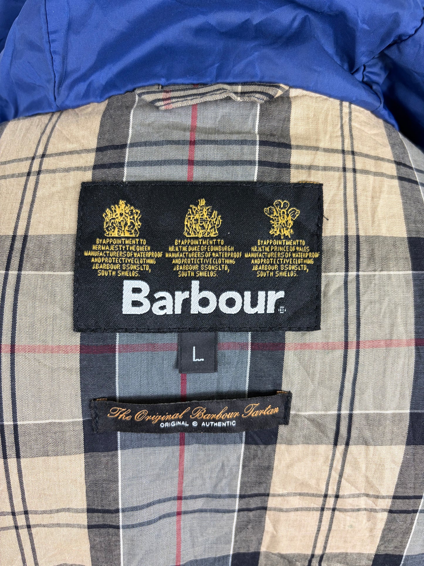 Giacca Barbour Blu Cavendish da uomo Large -Man Navy Cavendish Jacket size Large