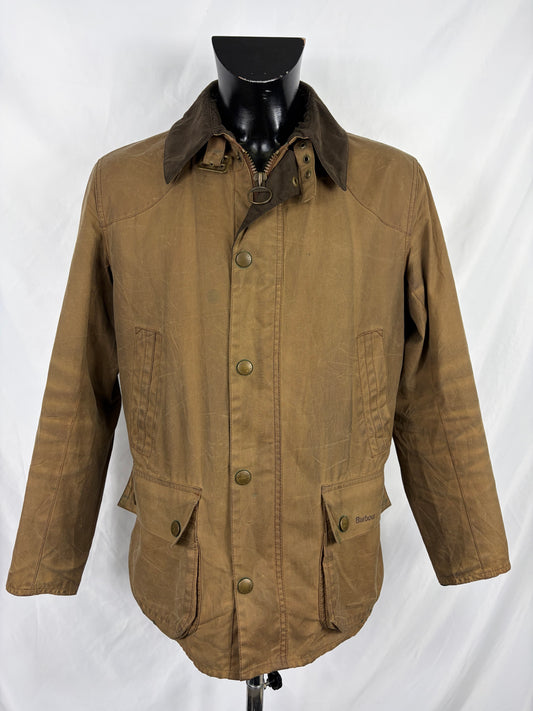 Barbour Giacca Uomo Lee Beige Medium - Man Wax Lee Brown jacket Size Medium
