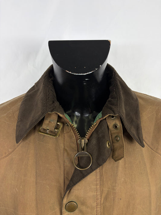 Barbour Giacca Uomo Lee Beige Medium - Man Wax Lee Brown jacket Size Medium