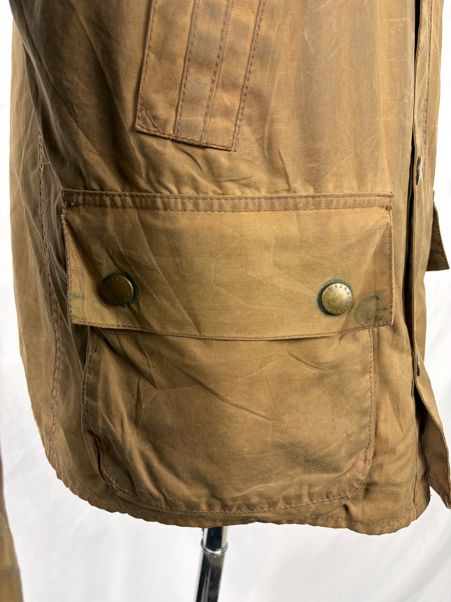 Barbour Giacca Uomo Lee Beige Medium - Man Wax Lee Brown jacket Size Medium