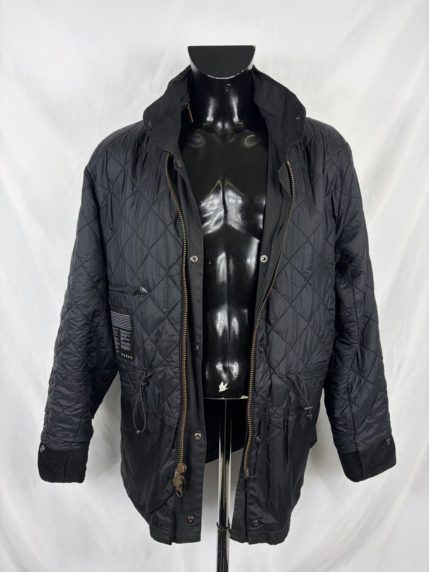 Barbour Giacca uomo nera Large Sapper Jacket Man Black Waxed Sapper Jacket Size L