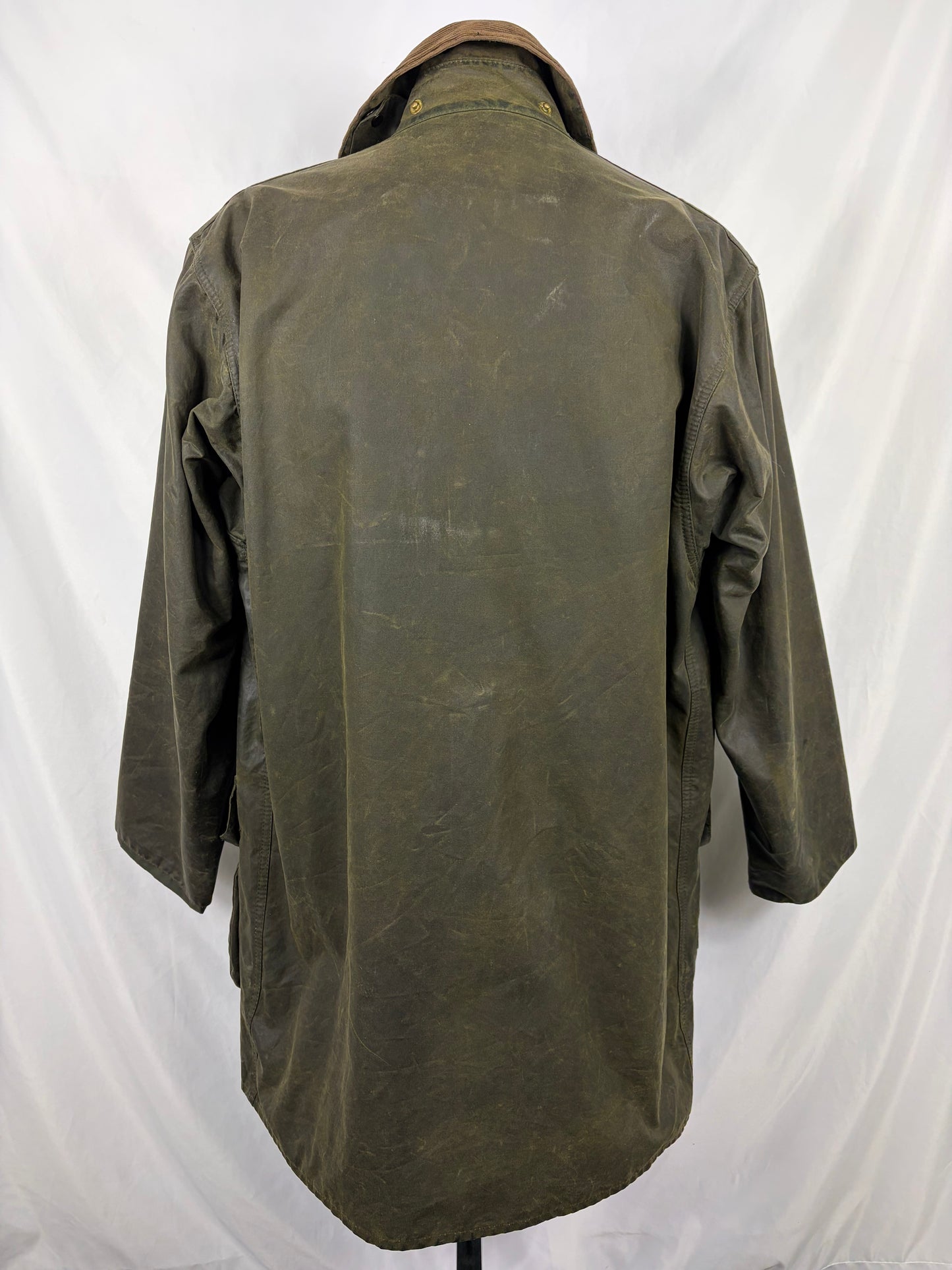 RARO Barbour Vintage Northumbria C42/107cm-Green Waxed Northumbria Jacket  Size Large - Shop In London