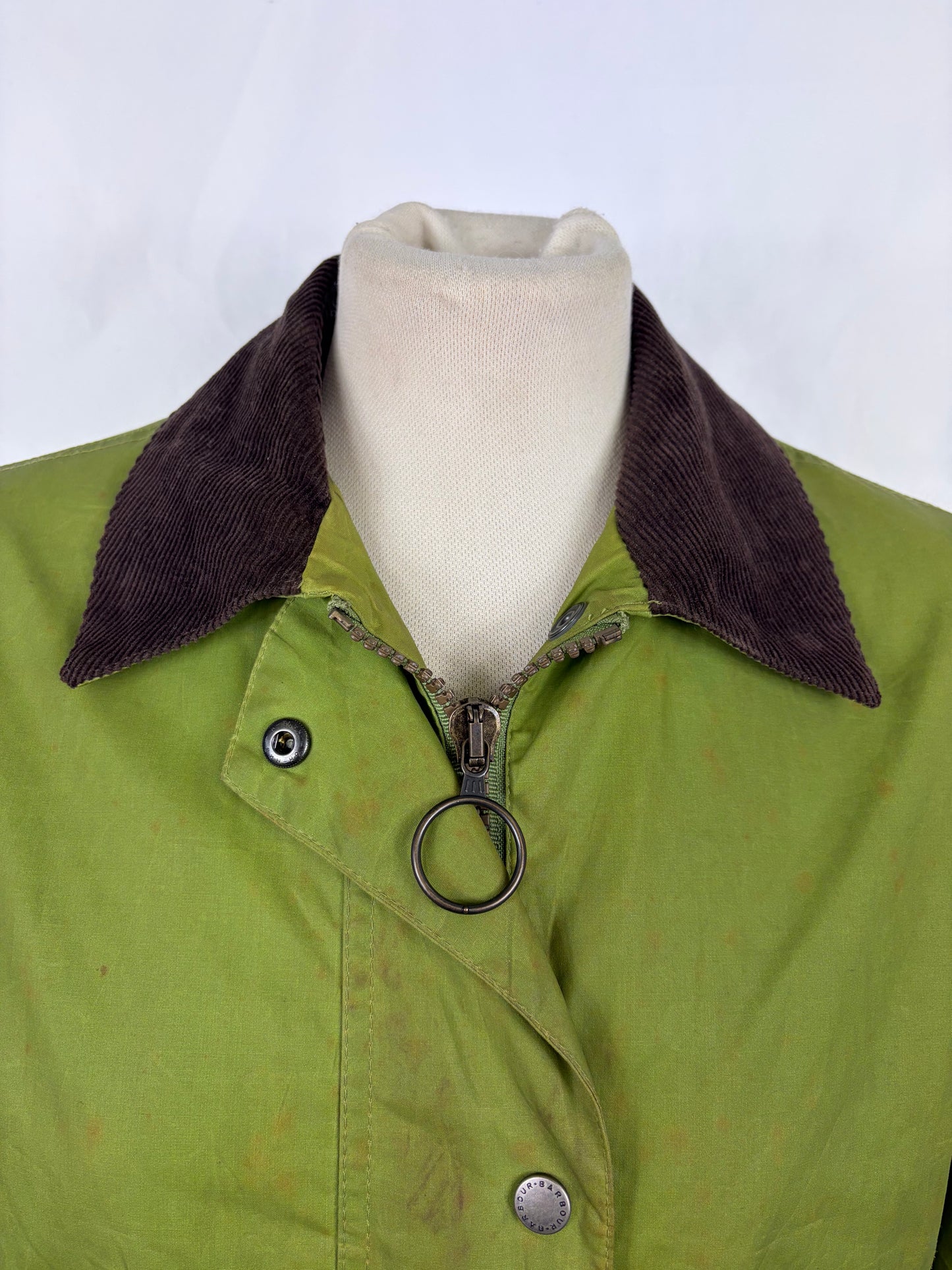 Giacca Barbour Newmarket donna verde UK14 tg. 44 Lady Green Newmarket jacket Size Uk14