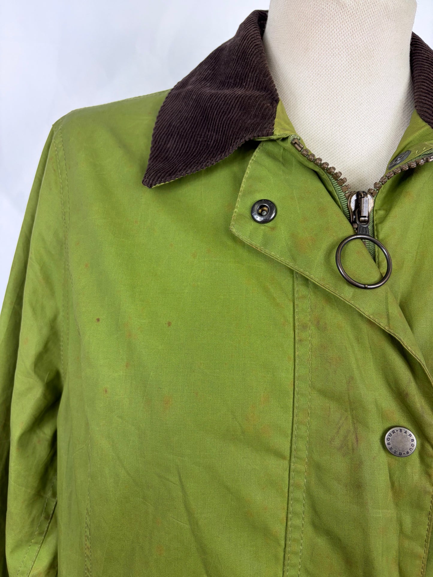 Giacca Barbour Newmarket donna verde UK14 tg. 44 Lady Green Newmarket jacket Size Uk14