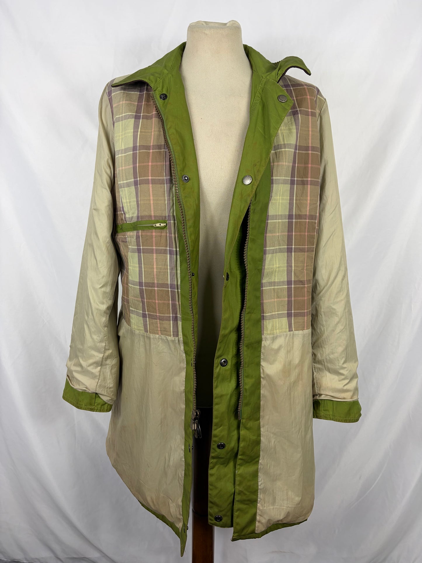 Giacca Barbour Newmarket donna verde UK14 tg. 44 Lady Green Newmarket jacket Size Uk14