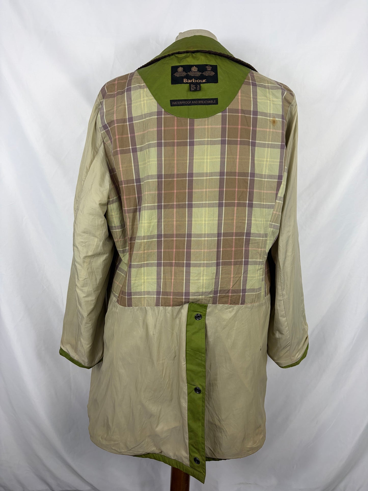 Giacca Barbour Newmarket donna verde UK14 tg. 44 Lady Green Newmarket jacket Size Uk14