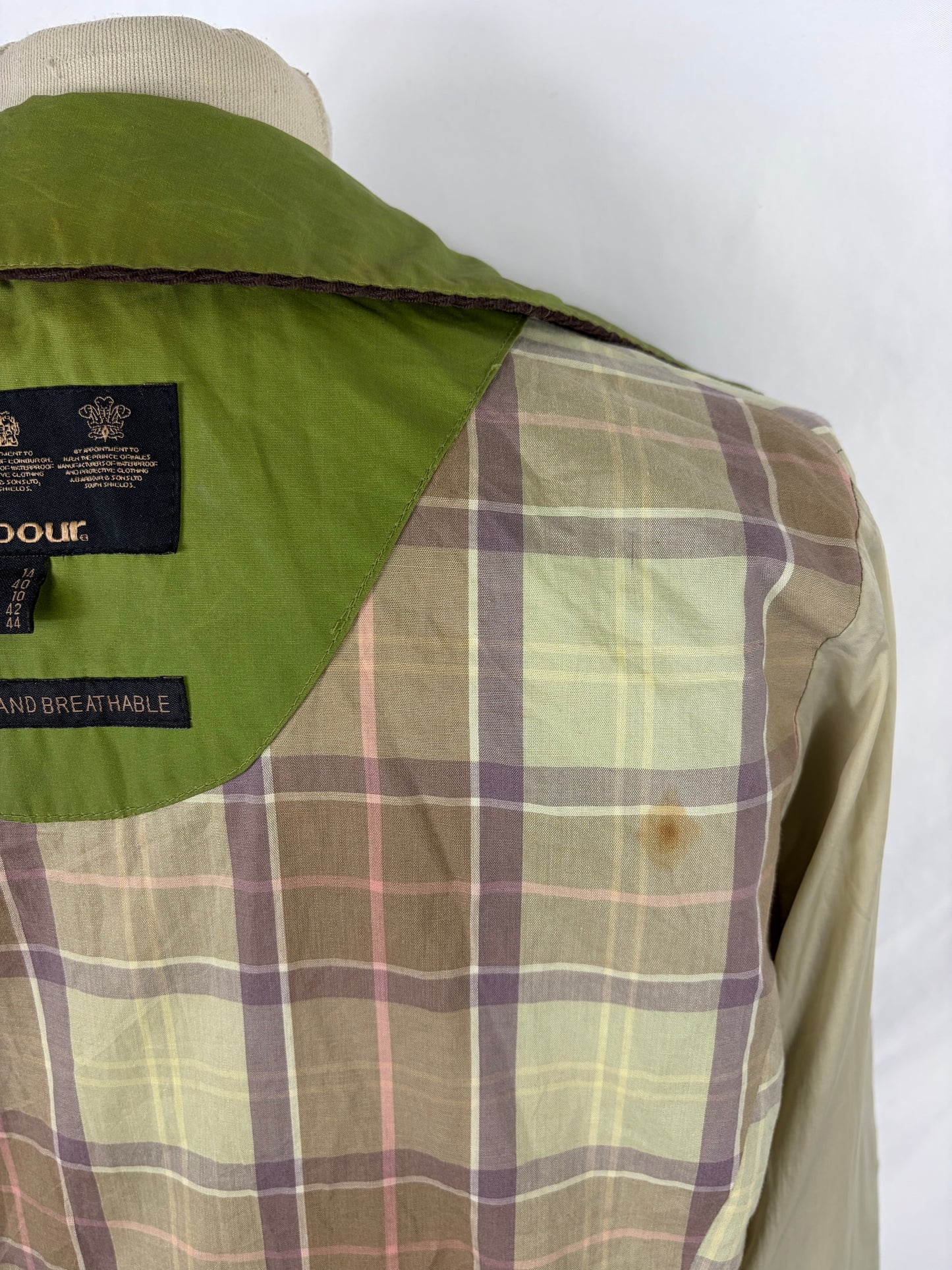 Giacca Barbour Newmarket donna verde UK14 tg. 44 Lady Green Newmarket jacket Size Uk14