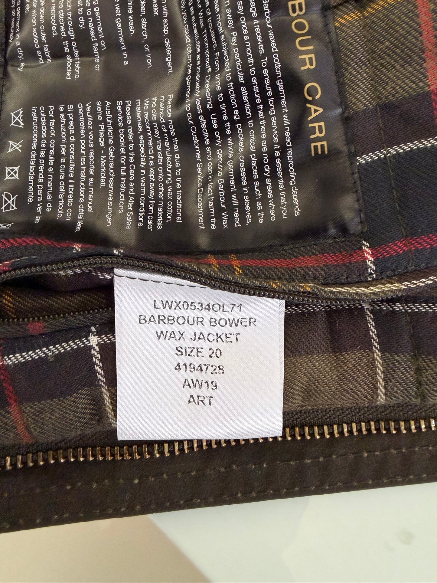 Giacca Barbour Bower Wax Jacket verde Uk20 tg.50 ita - Bower Wax Jacket Green size Uk20