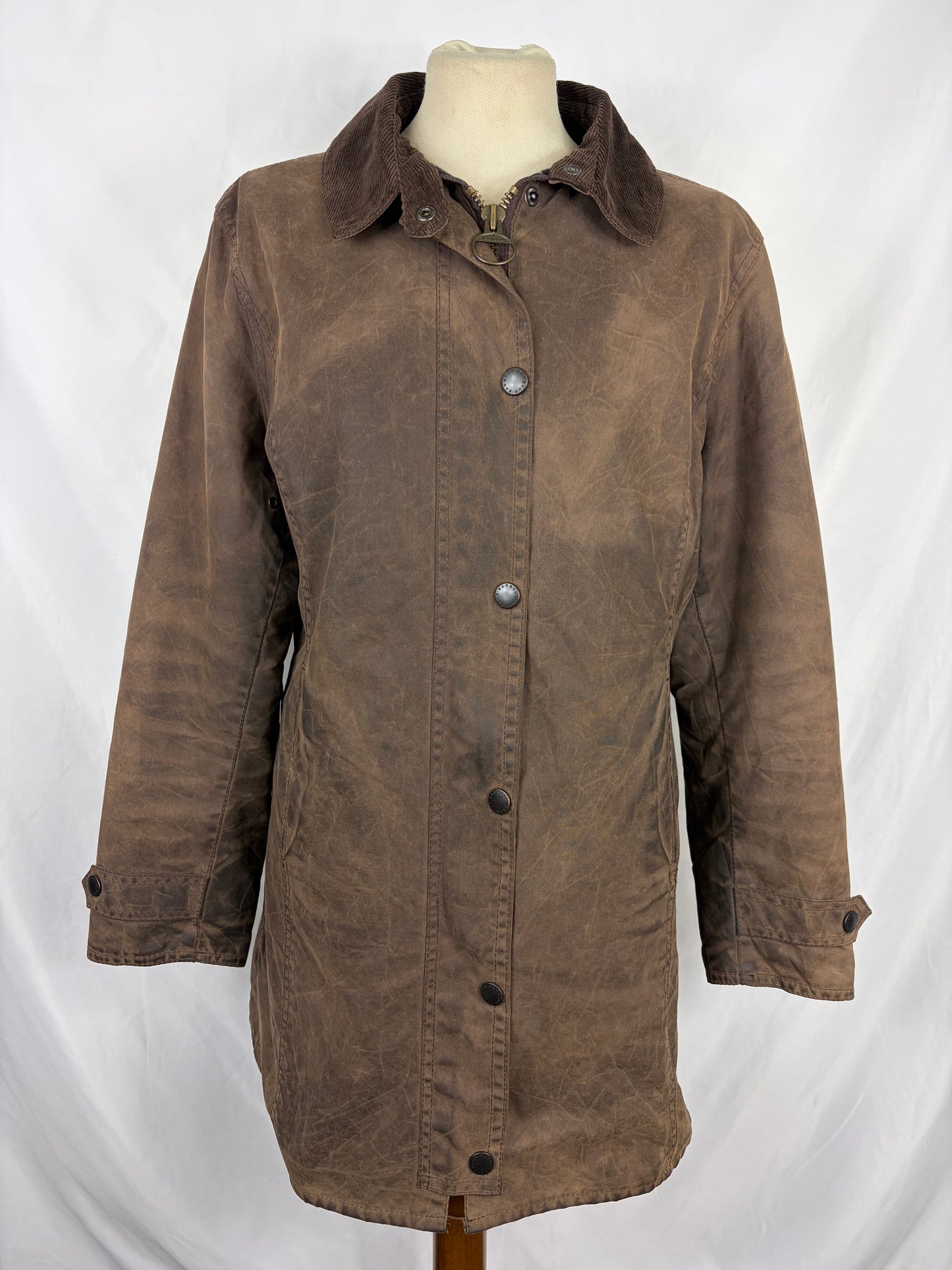 Giacca Barbour Newmarket donna marrone UK12 M Lady Brown Newmarket jacket Size Uk12