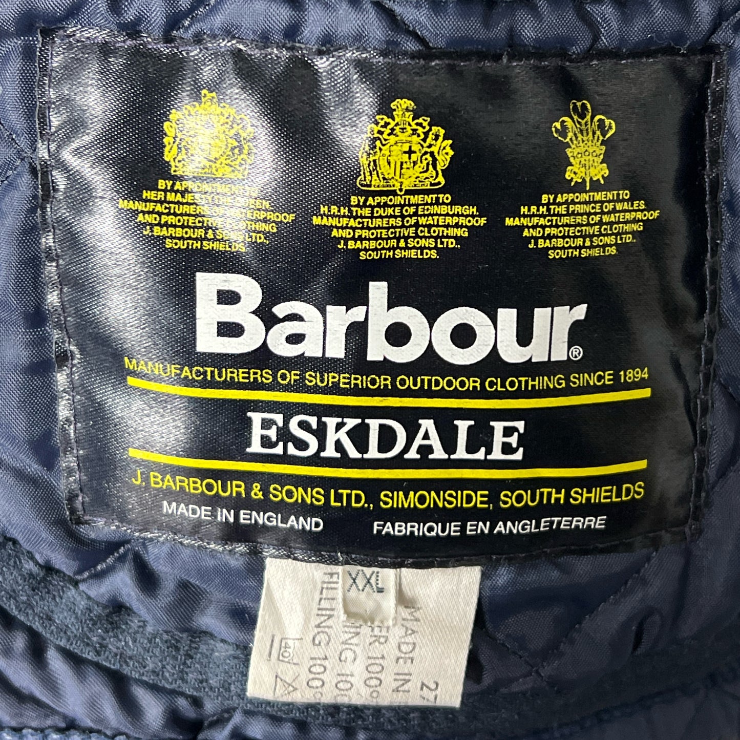 Gilet Barbour Eskdale blu XXL - Navy Eskdale Quilt Waistcoast size XXL