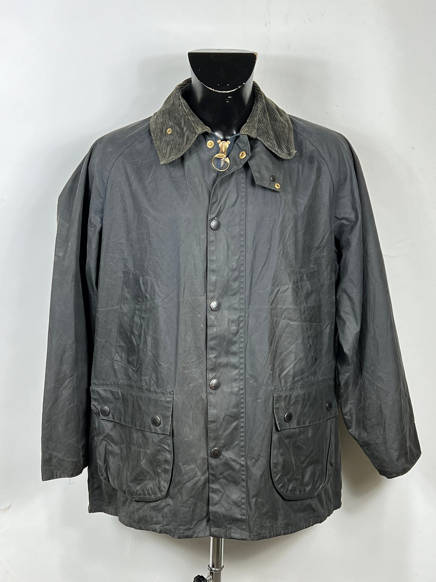 Barbour Vintage Giacca Bedale Blu C42/107 CM - Navy Bedale wax man jacket Large