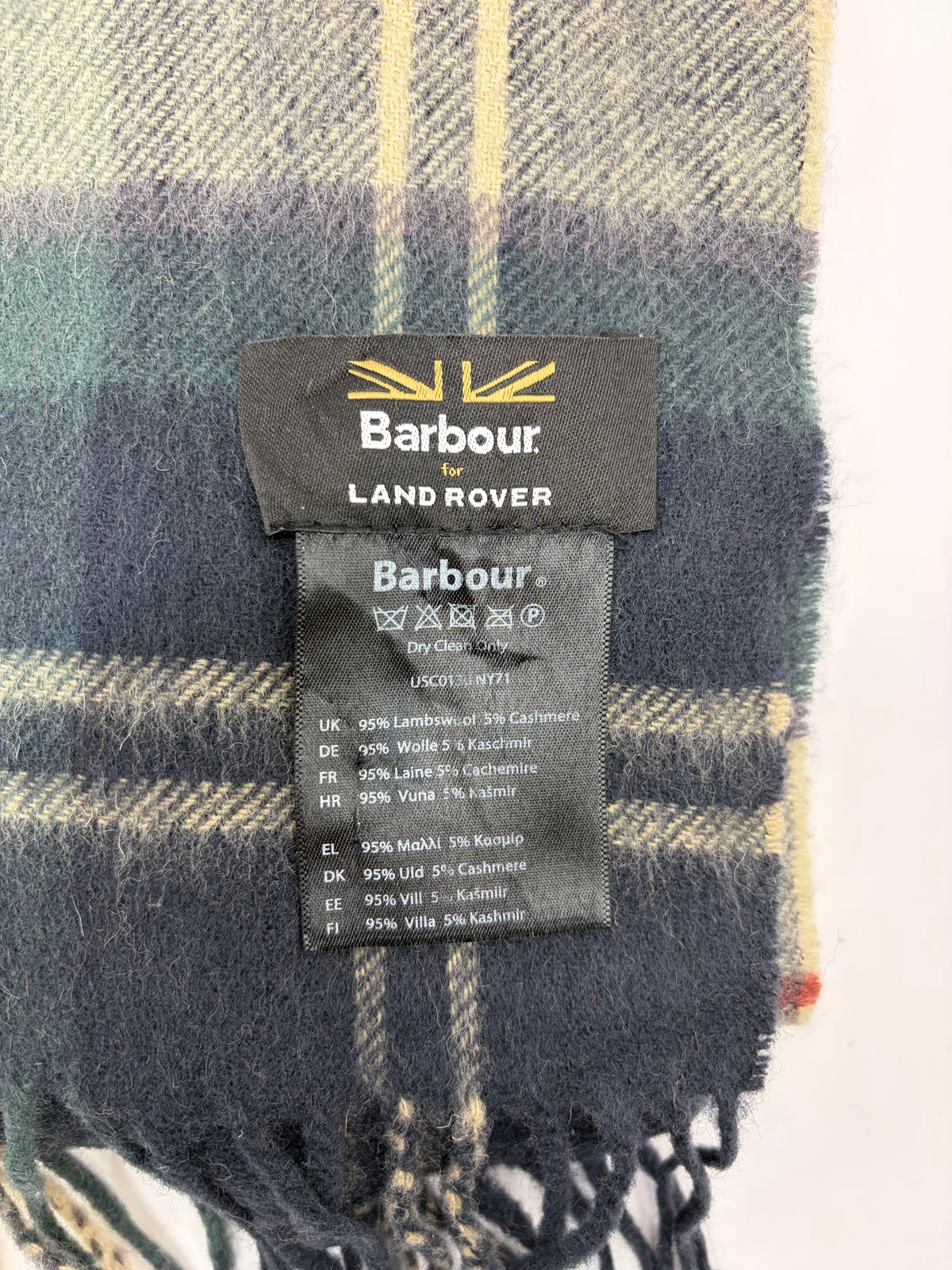 Sciarpa Barbour Land Rover in lana