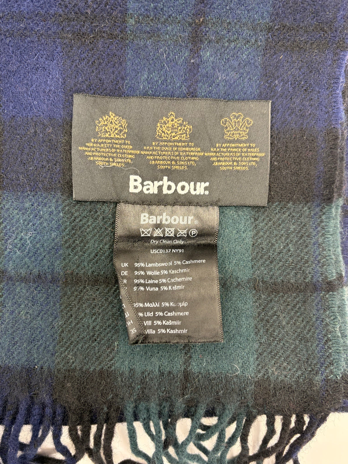 Sciarpa Barbour in lana
