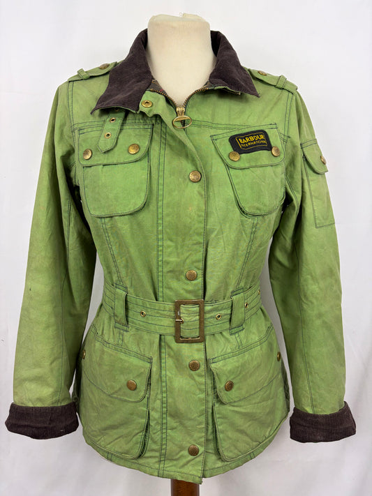Giacca Barbour International Donna Verde Small UK10-Lady International Union Jack jacket UK10 Small - Shop In London