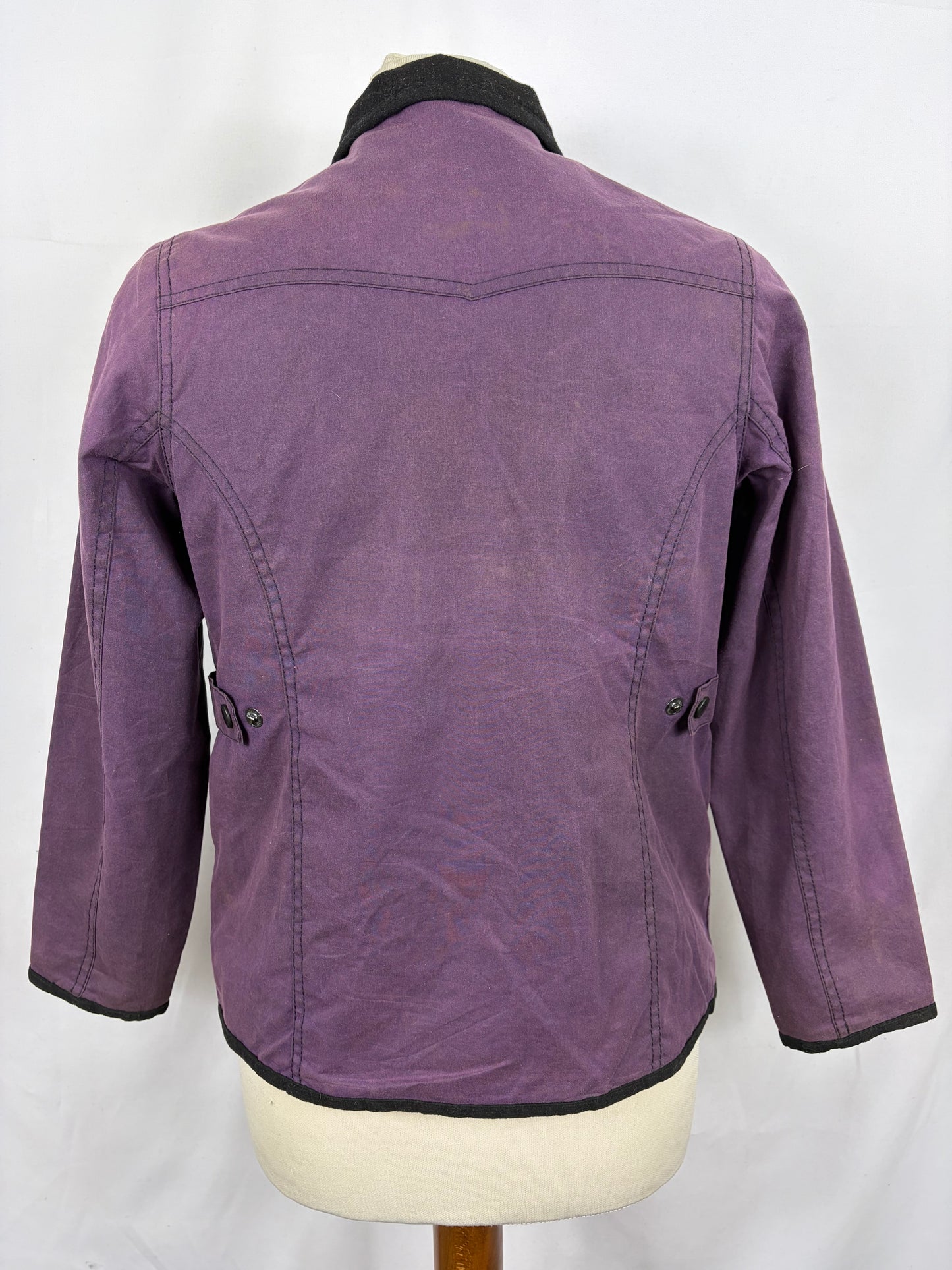 Barbour Giacca Rose Utility Viola da bambino/a taglia 10/11 anni Large Plum Kid Wax Jacket size 10/11 years