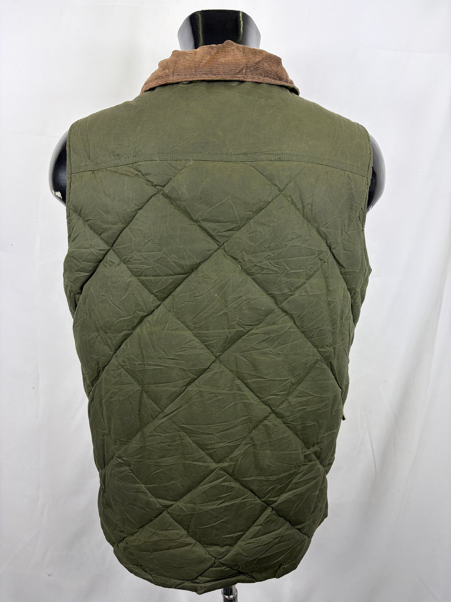 Gilet Barbour Verde Imbottito cerato Medium - Green Warm Barbour Waxed Waistcoat size Medium
