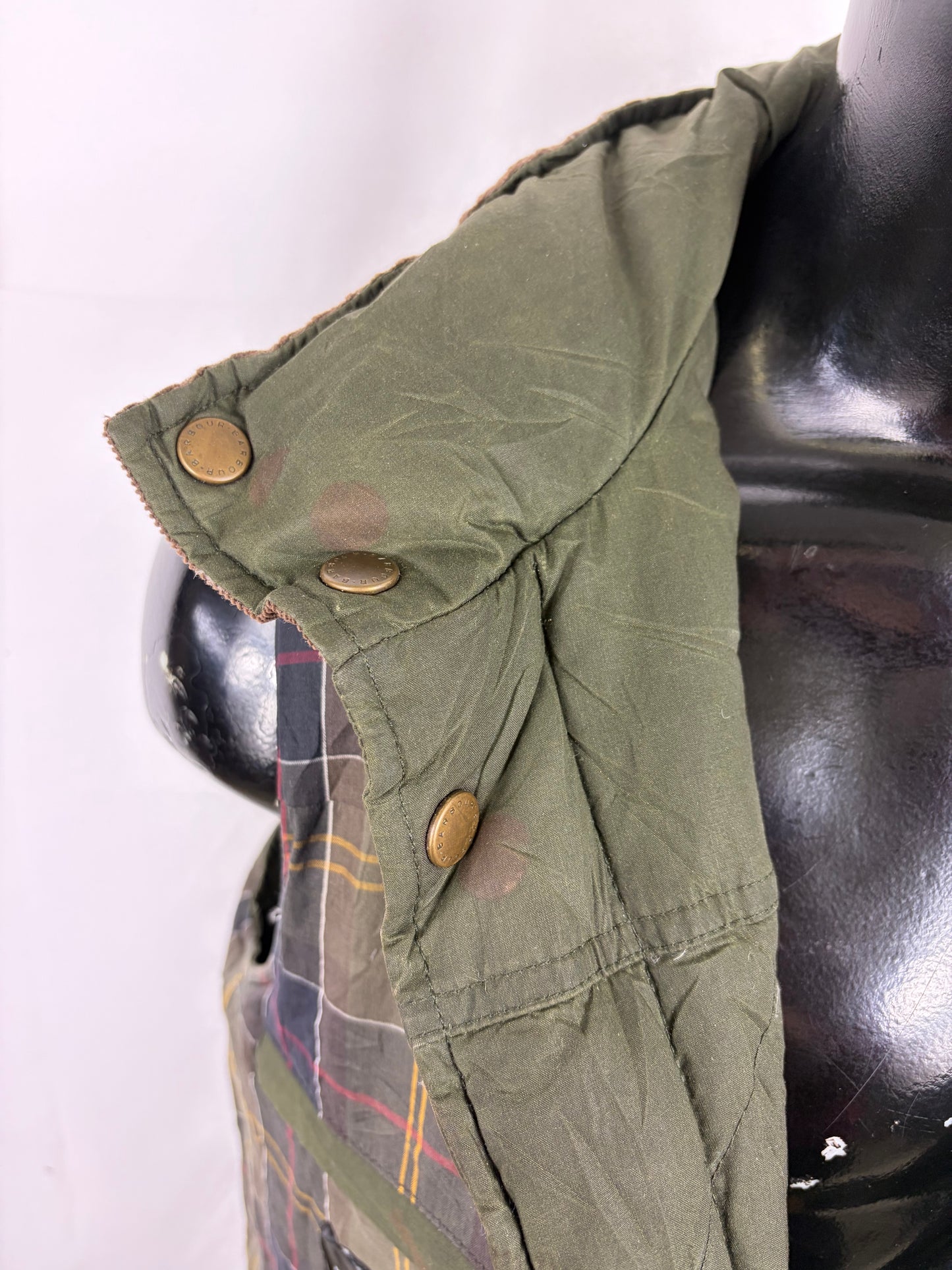 Gilet Barbour Verde Imbottito cerato Medium - Green Warm Barbour Waxed Waistcoat size Medium