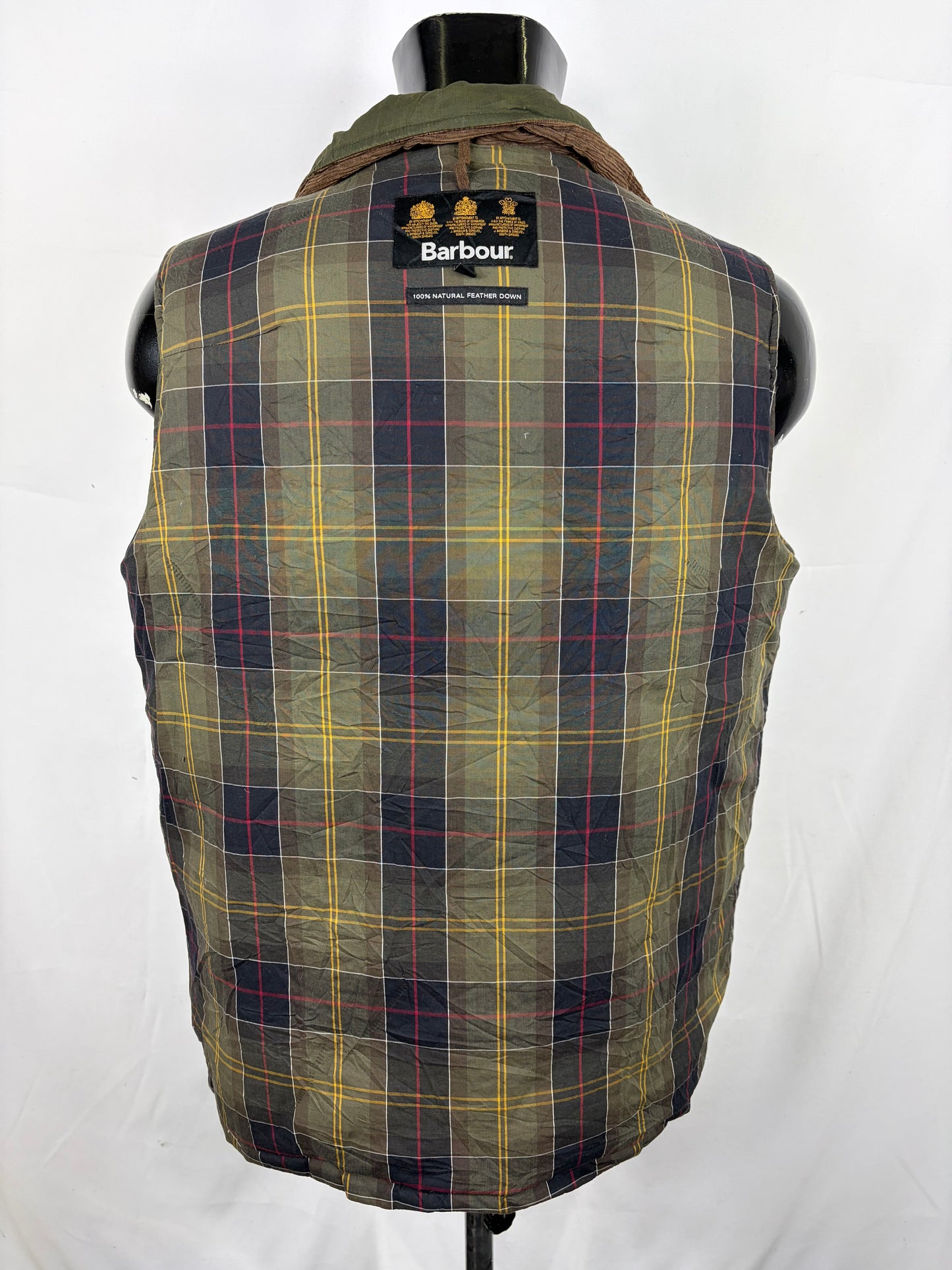 Gilet Barbour Verde Imbottito cerato Medium - Green Warm Barbour Waxed Waistcoat size Medium