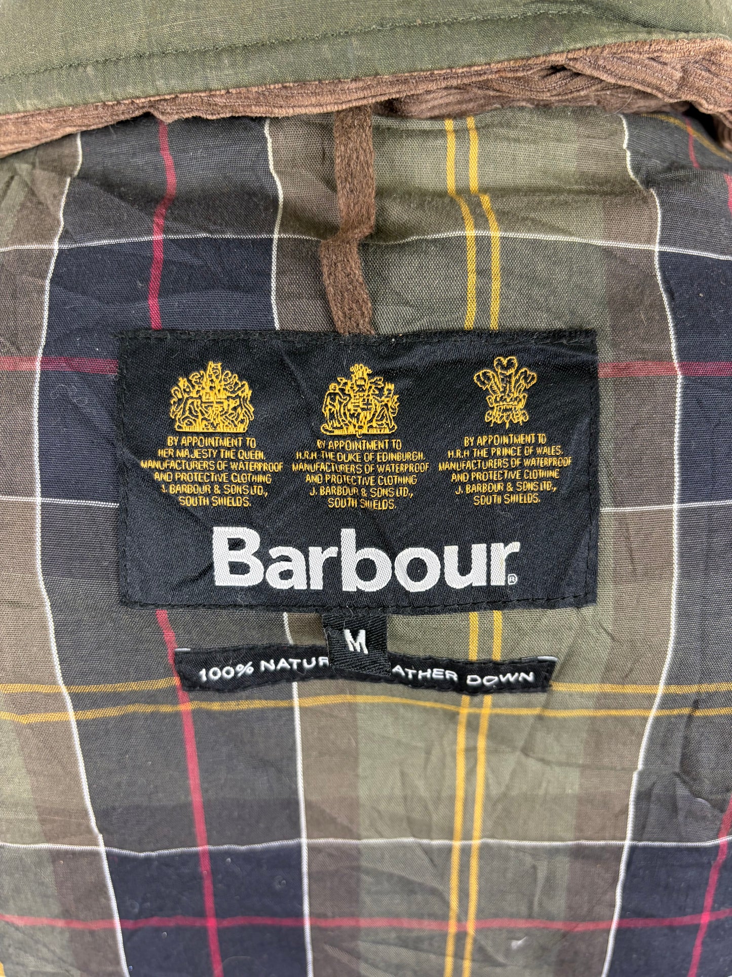 Gilet Barbour Verde Imbottito cerato Medium - Green Warm Barbour Waxed Waistcoat size Medium