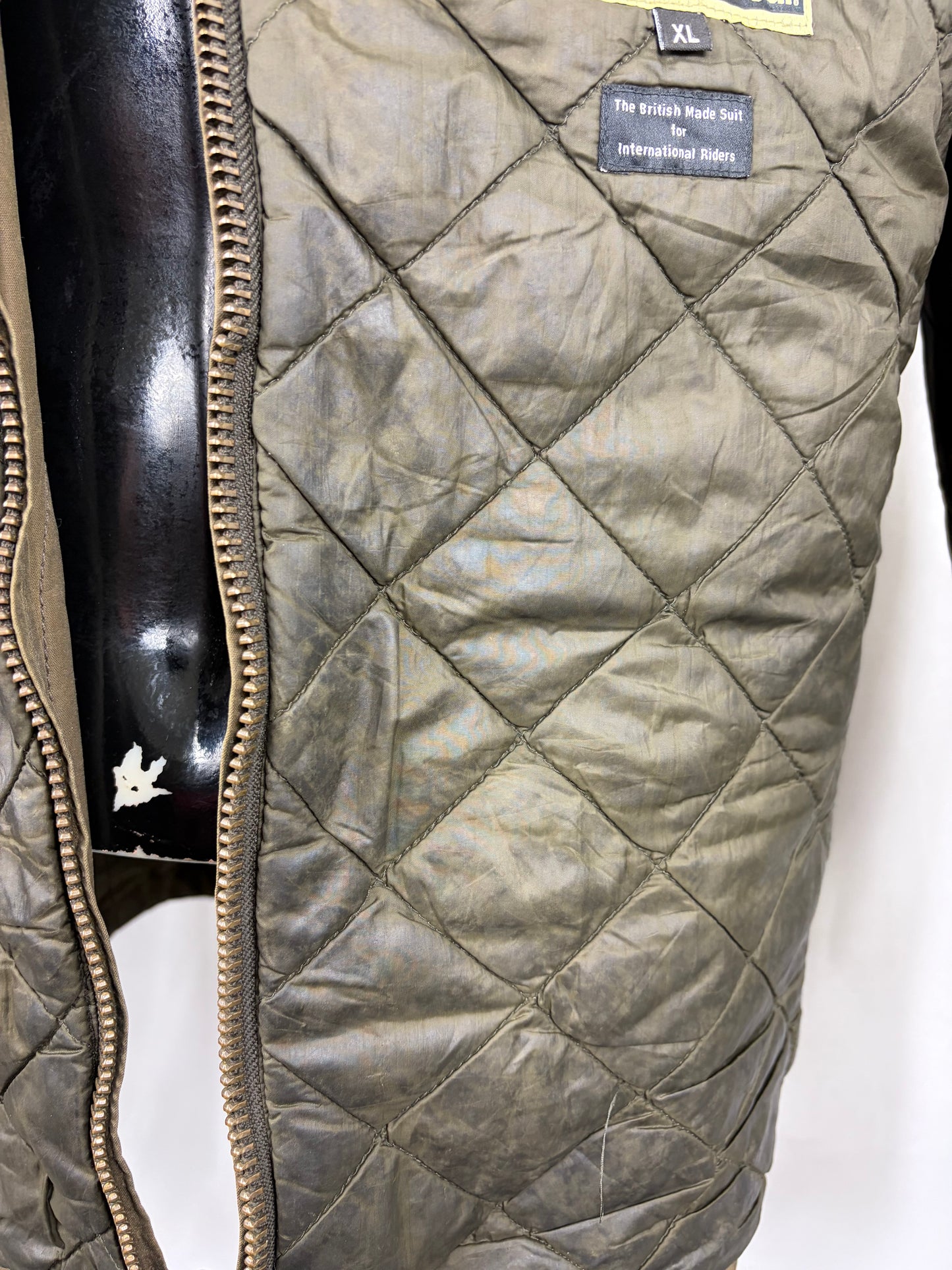 Giacca Barbour International da uomo corta verde Xlarge-Man Short Greenham Wax Jacket XL