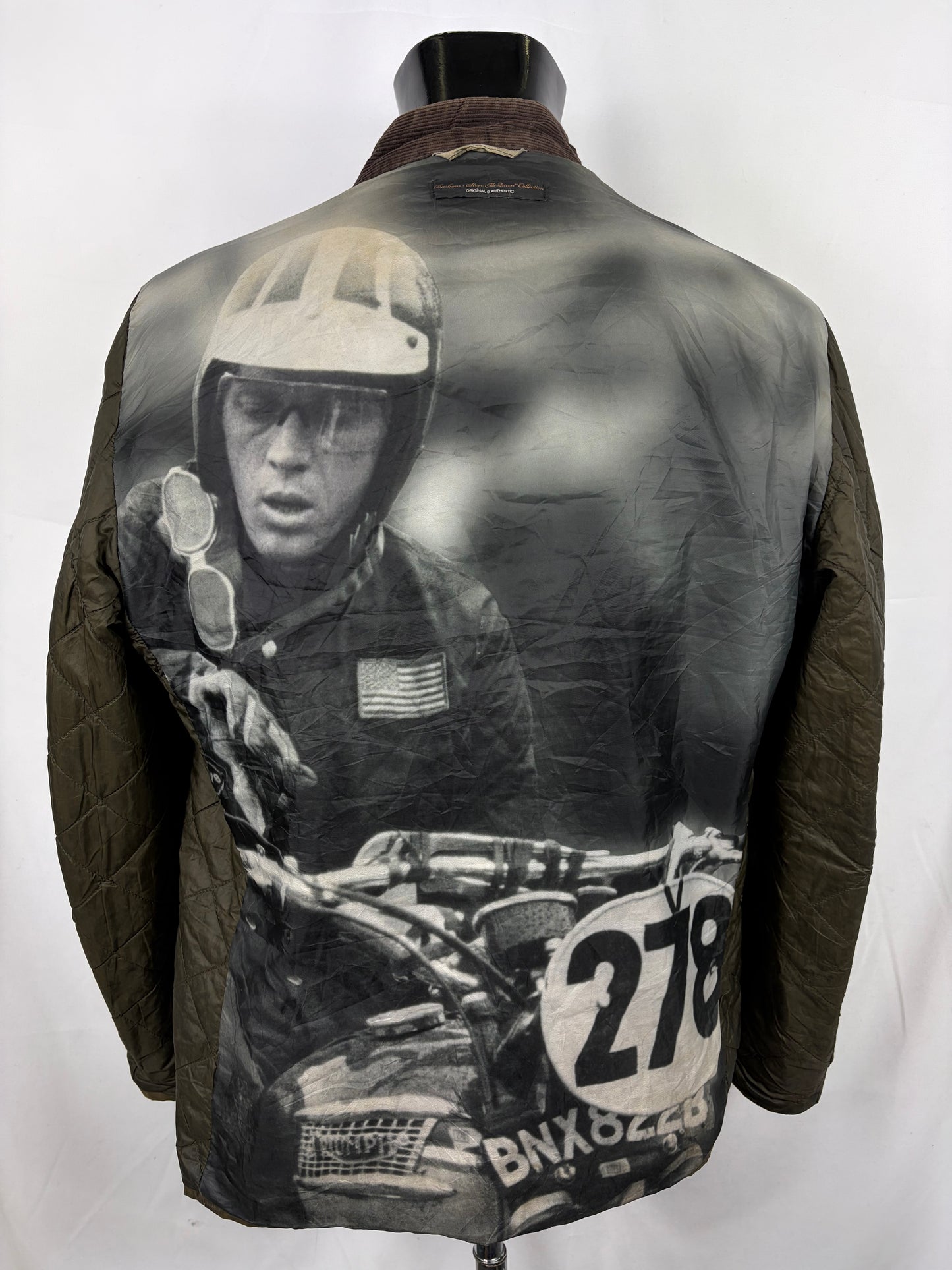 Giacca Barbour International da uomo corta verde Xlarge-Man Short Greenham Wax Jacket XL