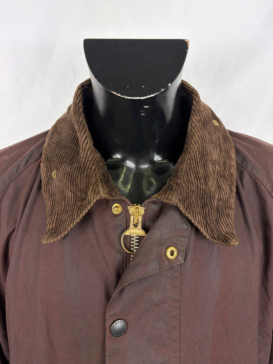 Barbour Giacca Beaufort vintage marrone C50/127cm Brown Wax Beaufort jacket Size XXL - Shop In London