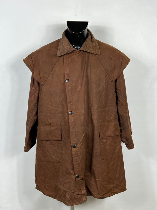 Raro Barbour Backhouse Marrone cerato C40/102cm - Brown Wax Backhouse Jacket size M