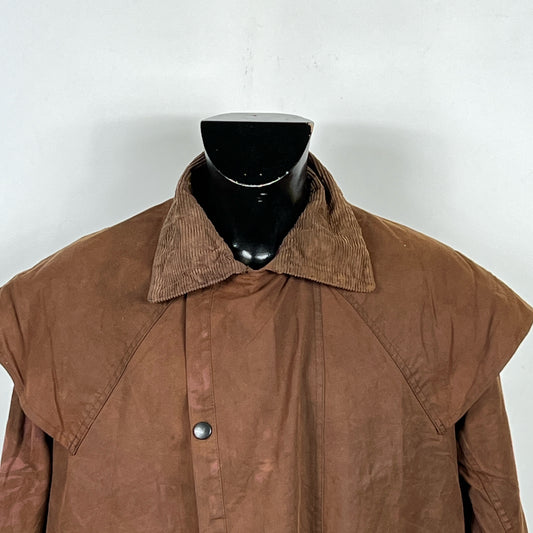 Raro Barbour Backhouse Marrone cerato C40/102cm - Brown Wax Backhouse Jacket size M