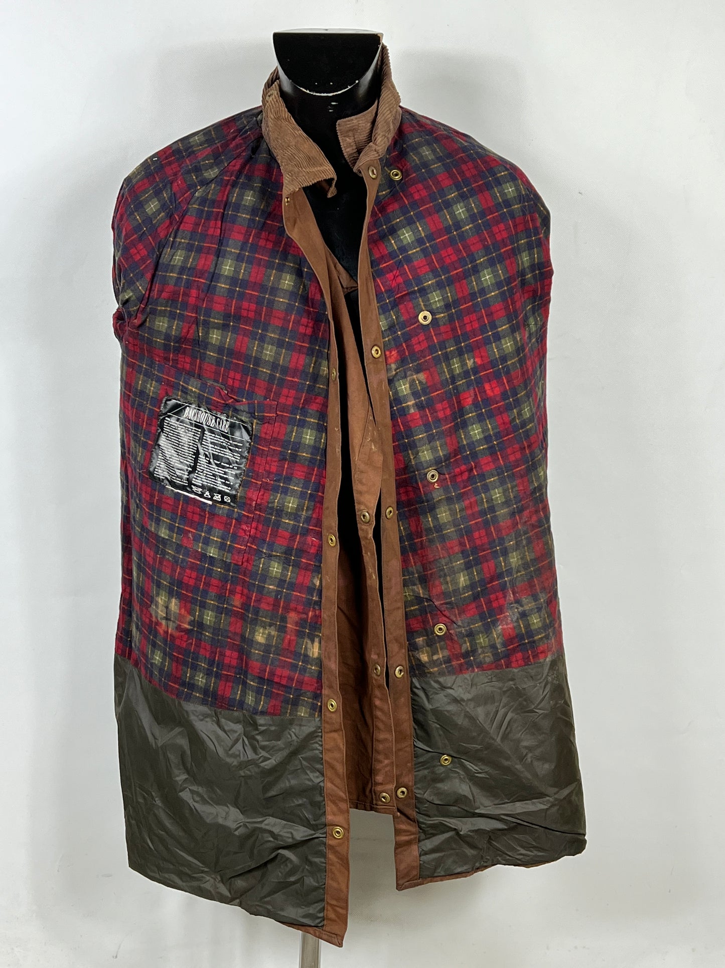 Raro Barbour Backhouse Marrone cerato C40/102cm - Brown Wax Backhouse Jacket size M