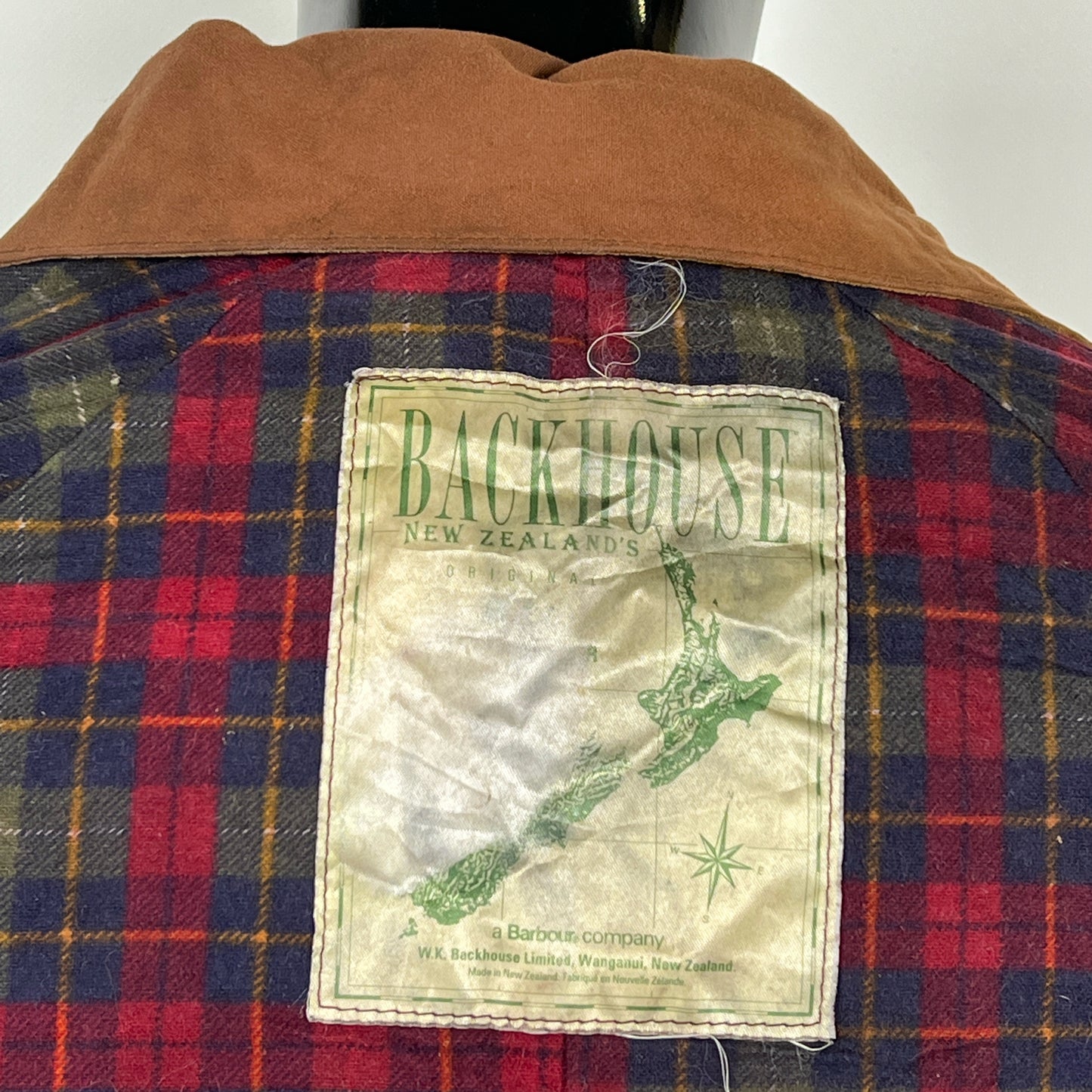 Raro Barbour Backhouse Marrone cerato C40/102cm - Brown Wax Backhouse Jacket size M