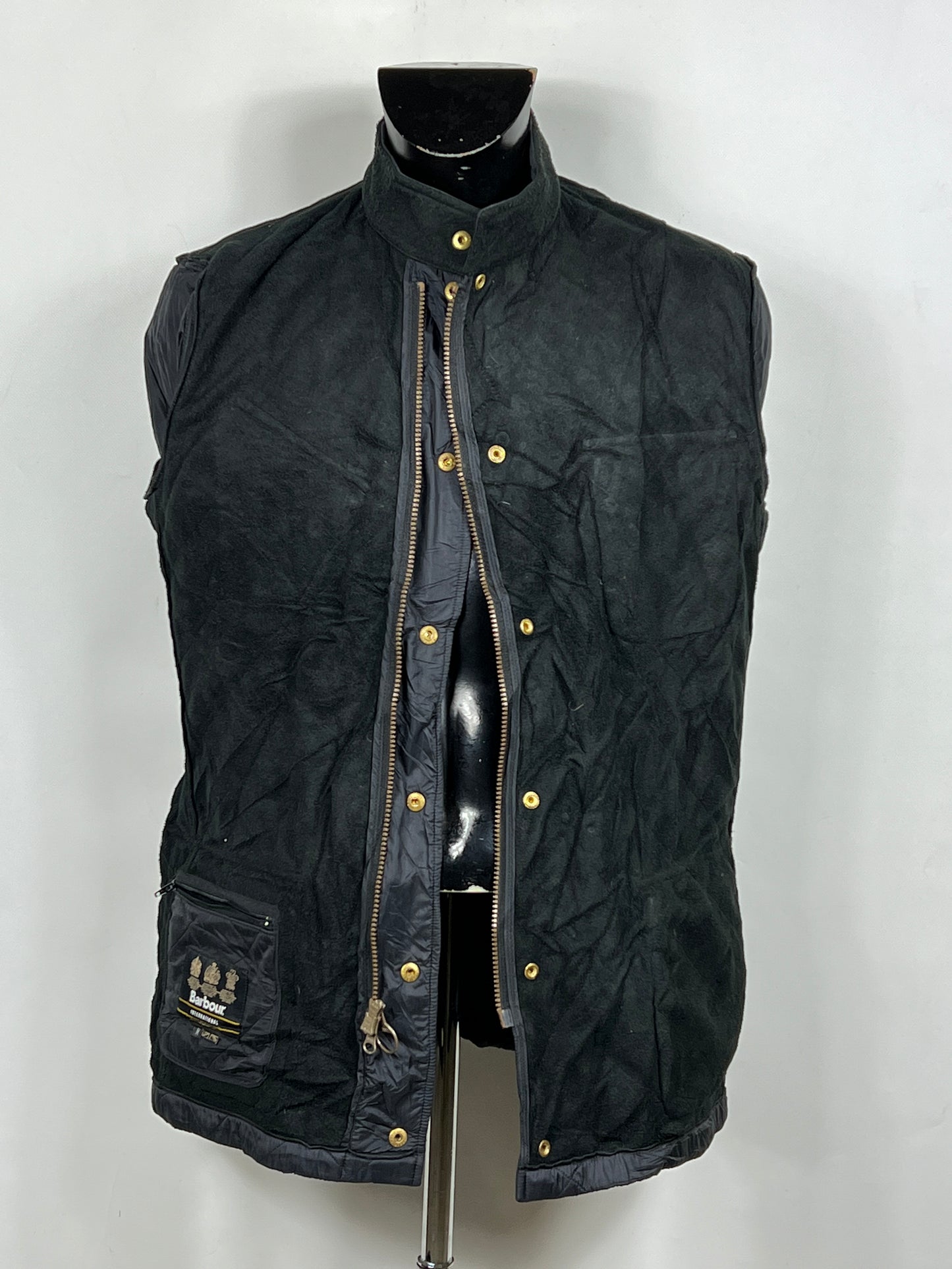 Barbour Giacca nera Uomo Polarquilt Medium Man Black Quilt Jacket Size M