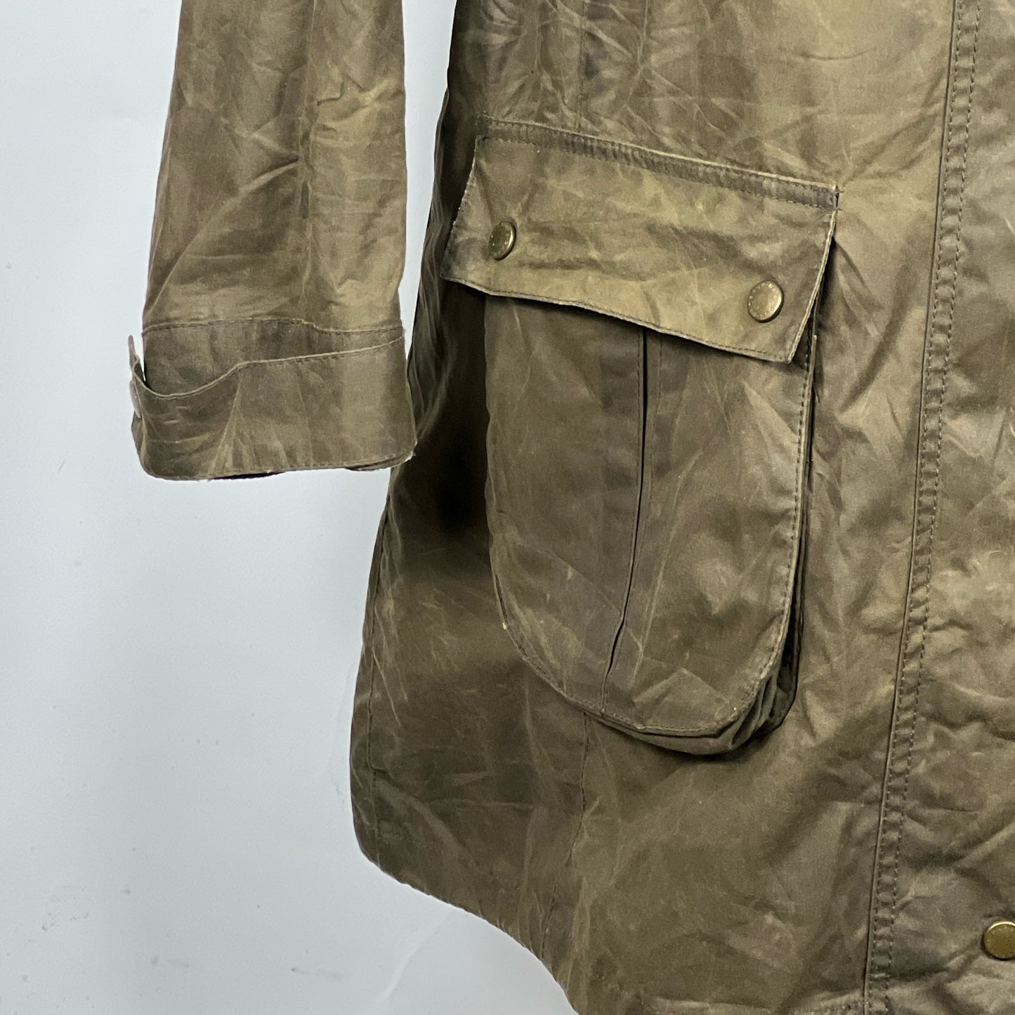 Parka Barbour Verde Unisex EU 42 - Winter Tors wax Parka Green jacket size uk16