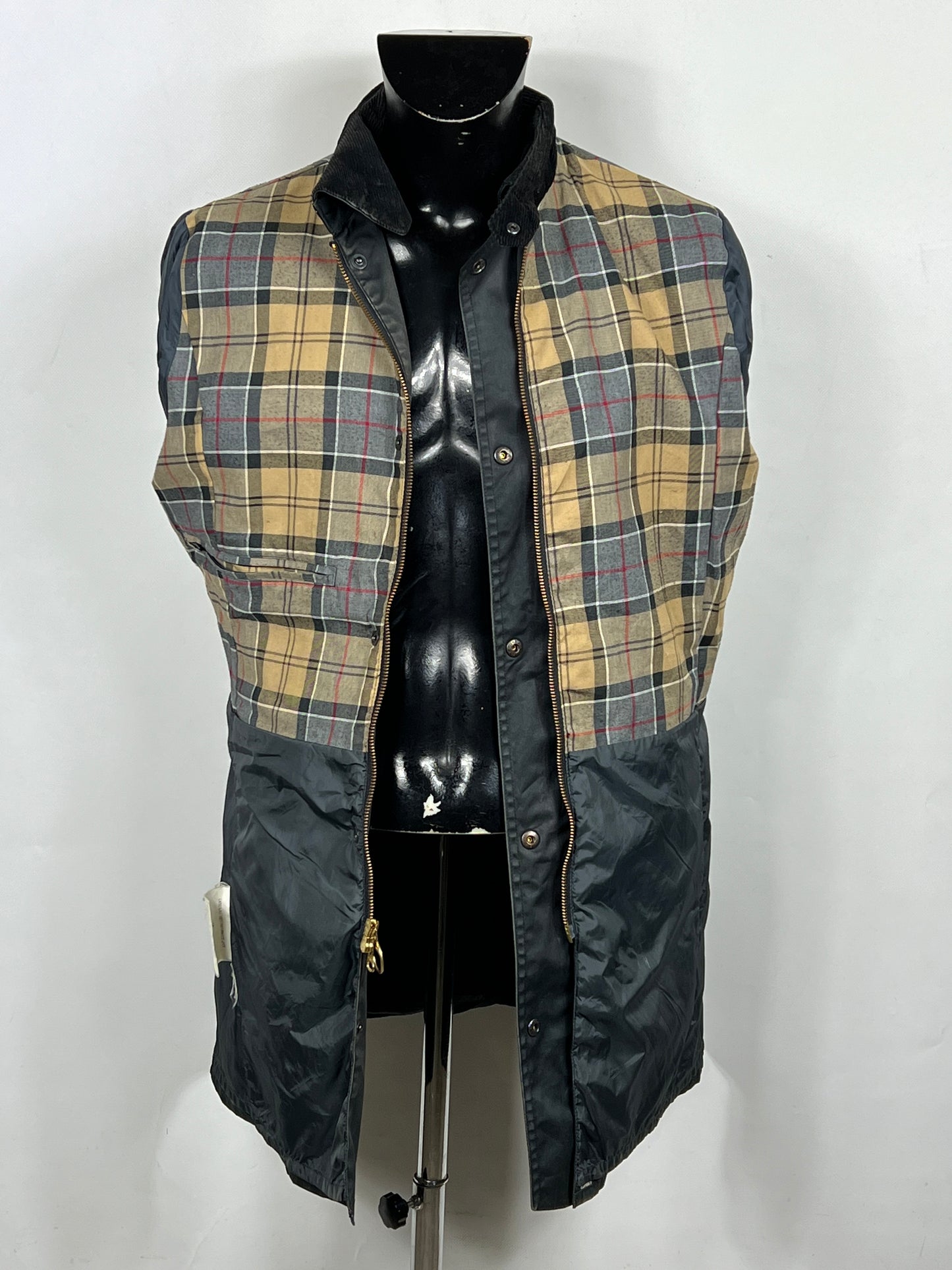 Giacca Barbour donna cotone nero Newmarket Recente UK14 Tg.42- Black cotton Jacket