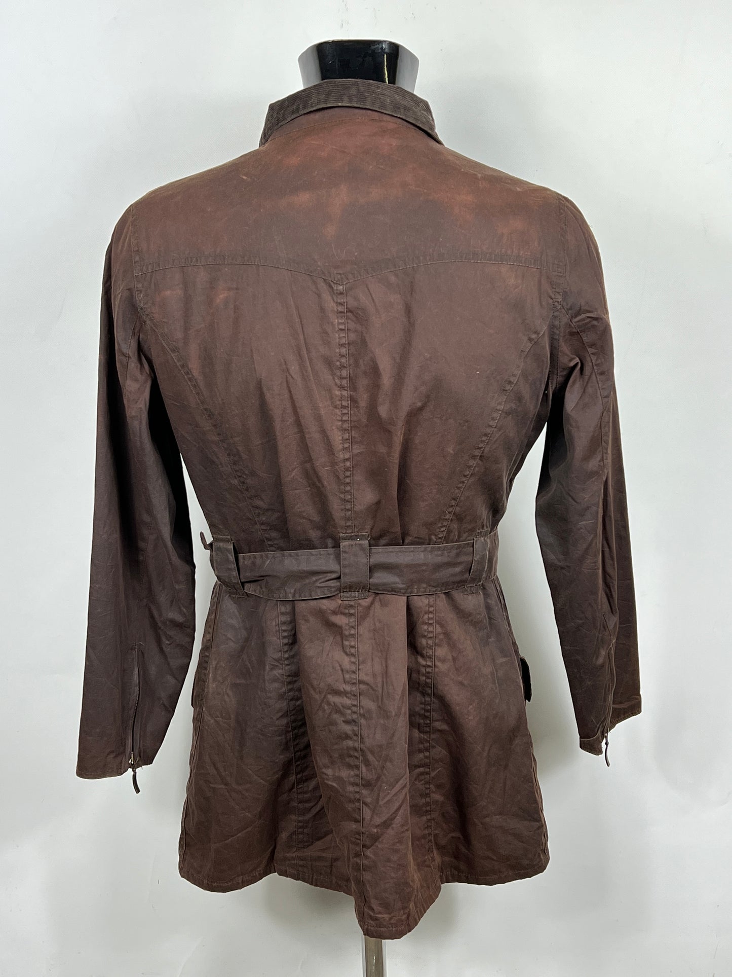 Barbour Giacca donna marrone leggero UK14 Tg. 42- Light Brown Jacket Size uk14