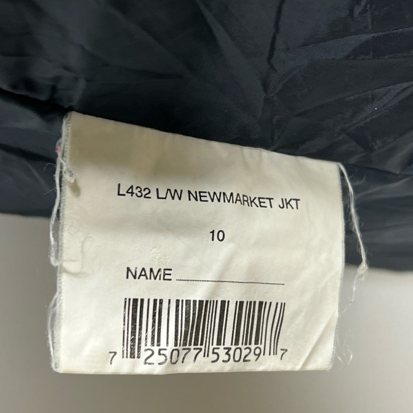 Giacca Barbour donna cotone nero Newmarket Recente UK10 Small- Black cotton Jacket