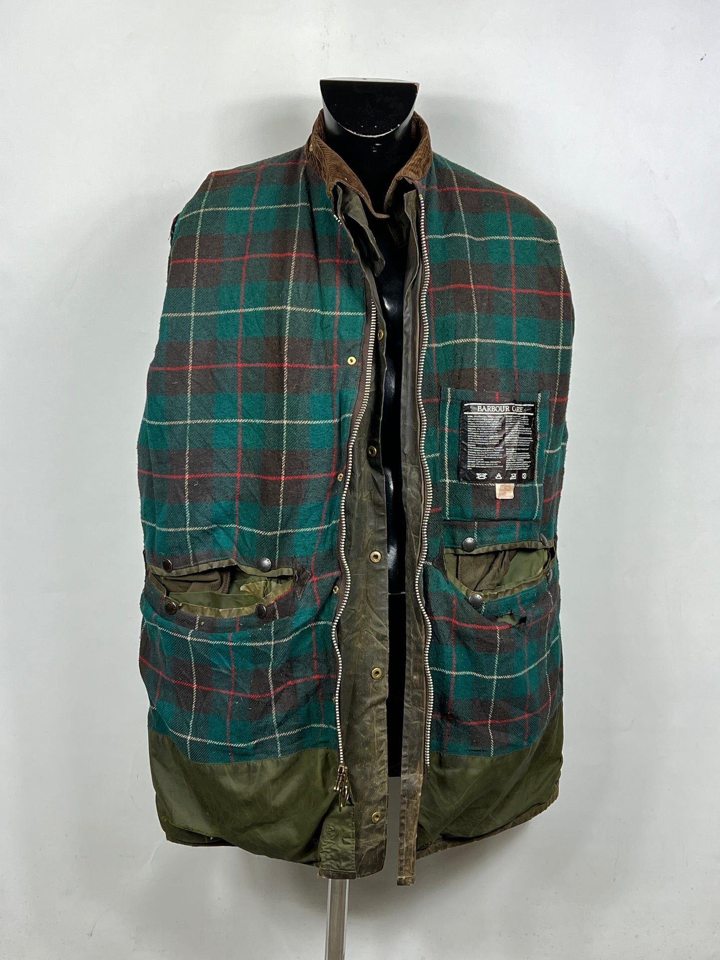 Giacca Barbour Vintage Northumbria C44/112cm-Green 2 crowns Northumbria Jacket L/XL