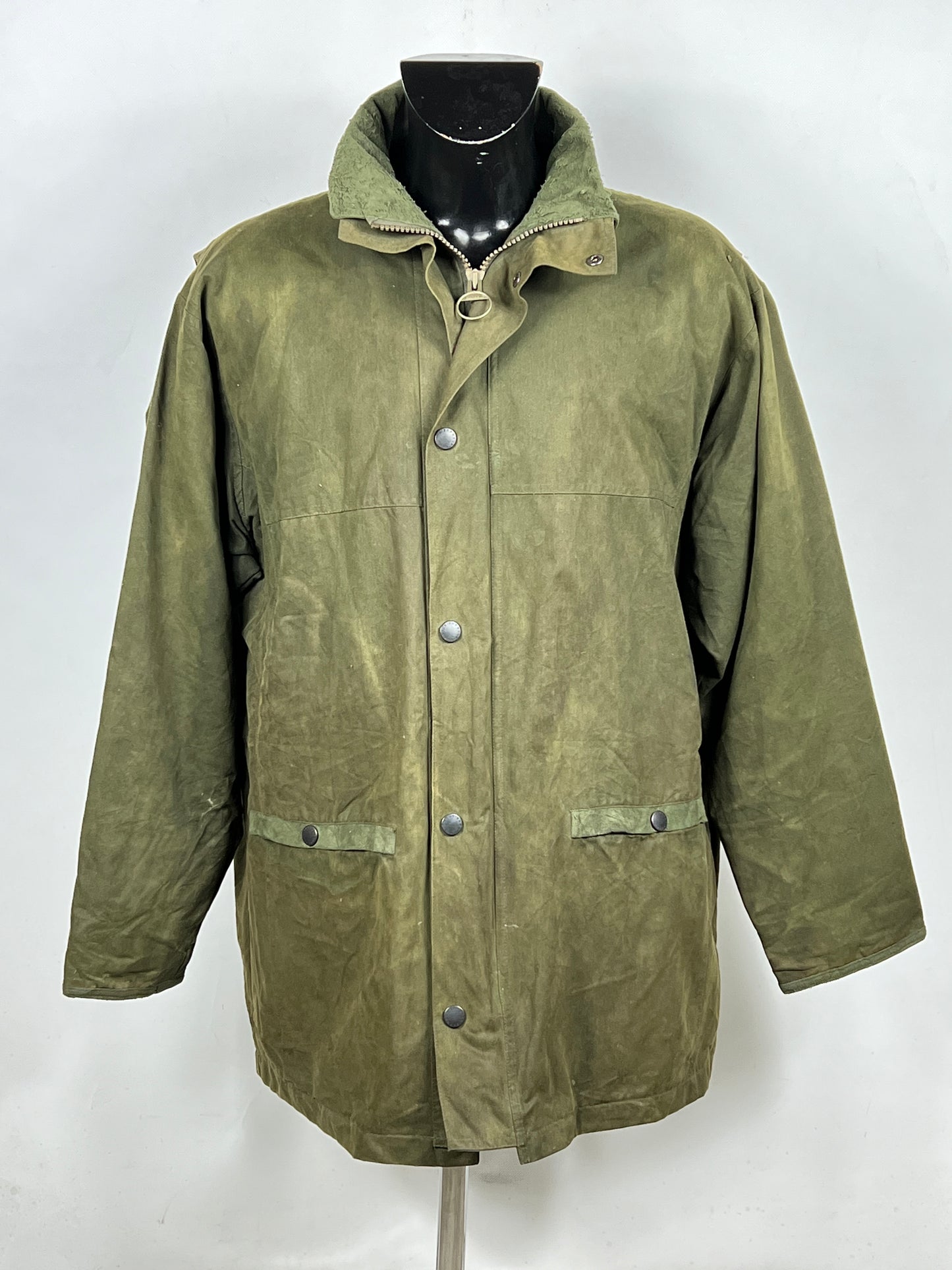 Barbour Giacca Uomo Impermeabile verde Large Trapper Endurance Jacket size L