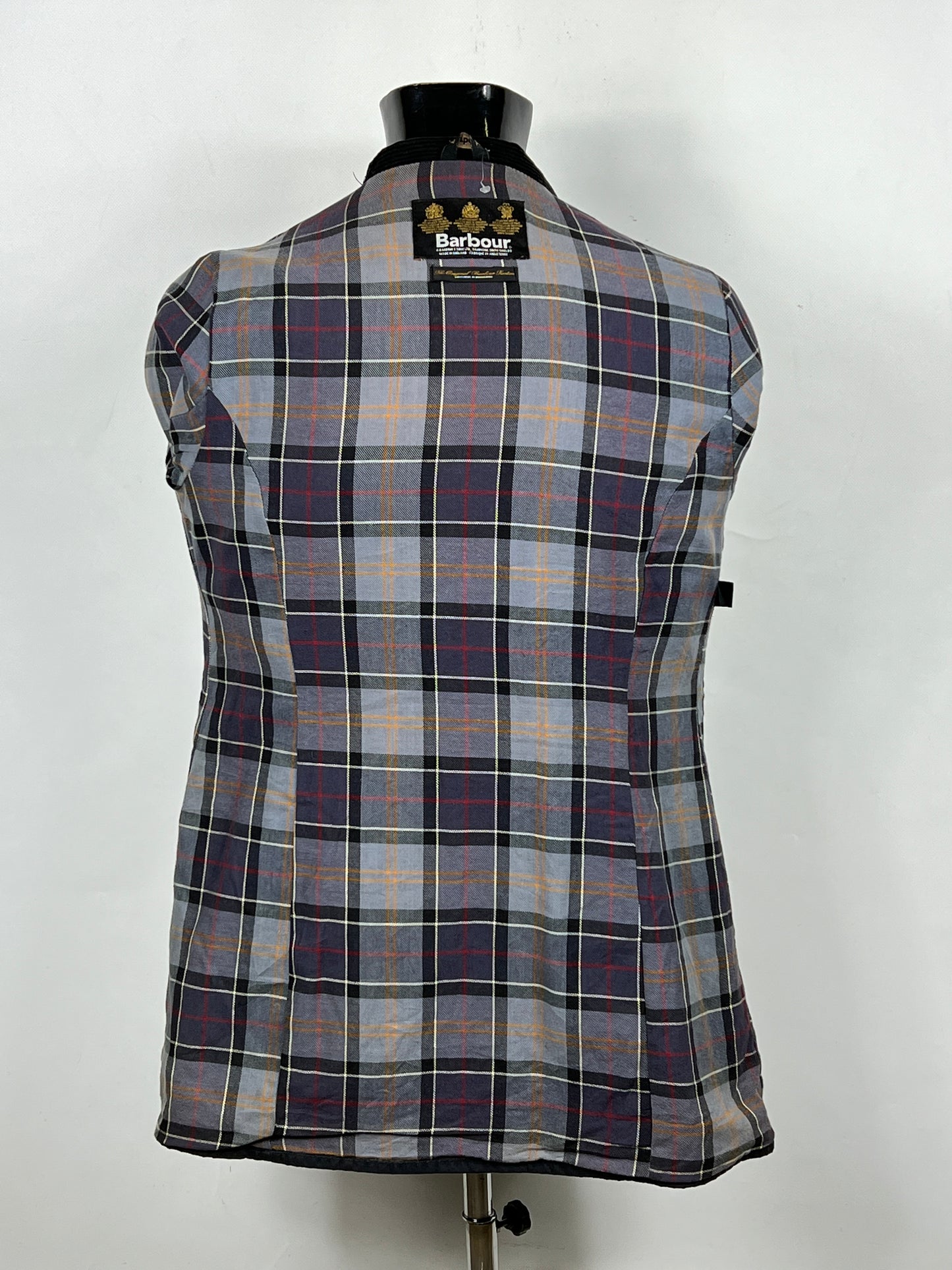 Giacca Barbour Donna con cintura nera utility mac UK12 -Lady Black jacket size UK12
